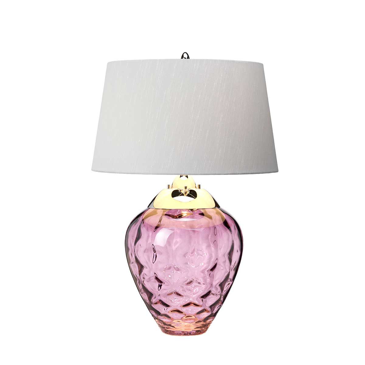 Quintiesse - Samara Table Lamp - Plum - Nickel