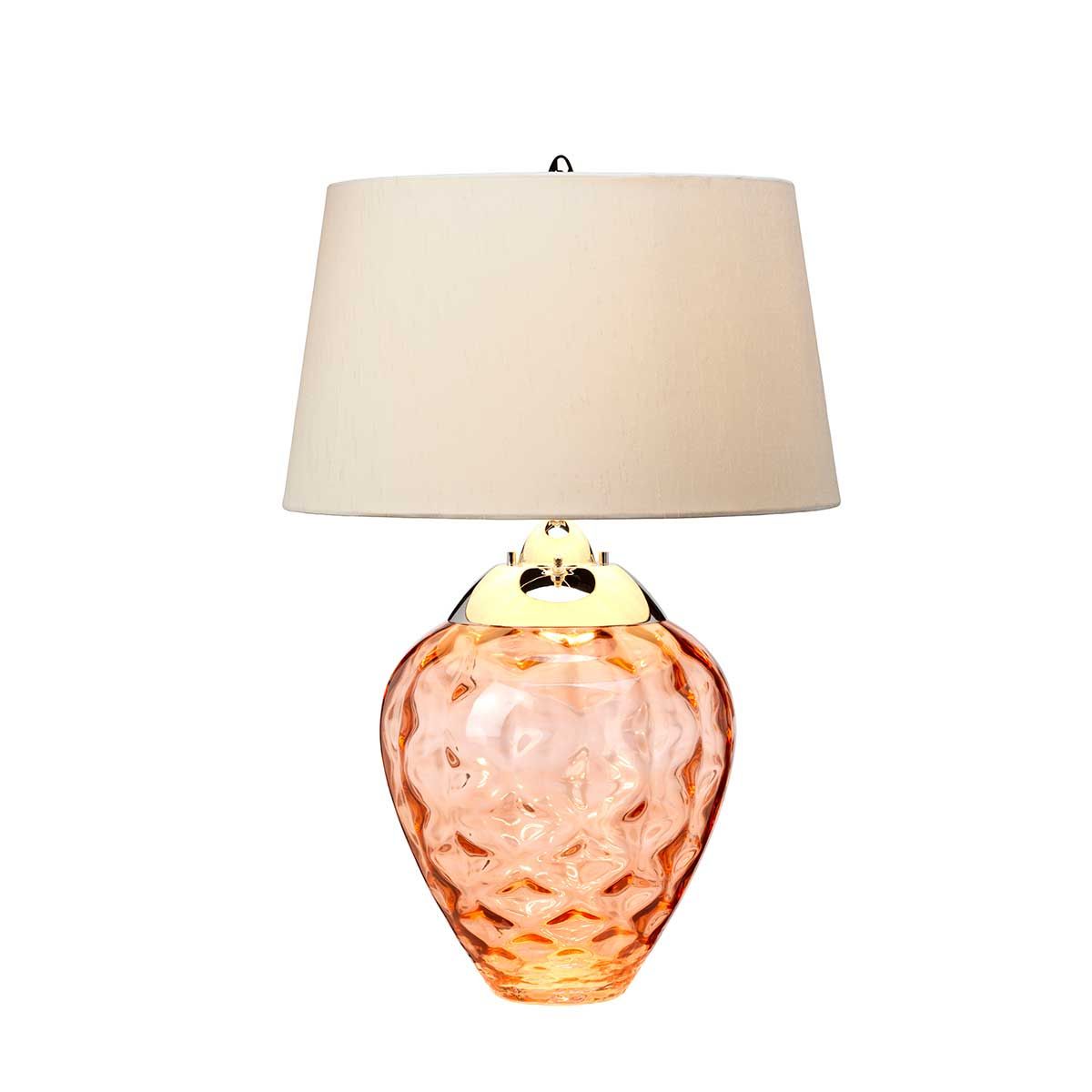 Quintiesse - Samara Table Lamp - Salmon - Nickel