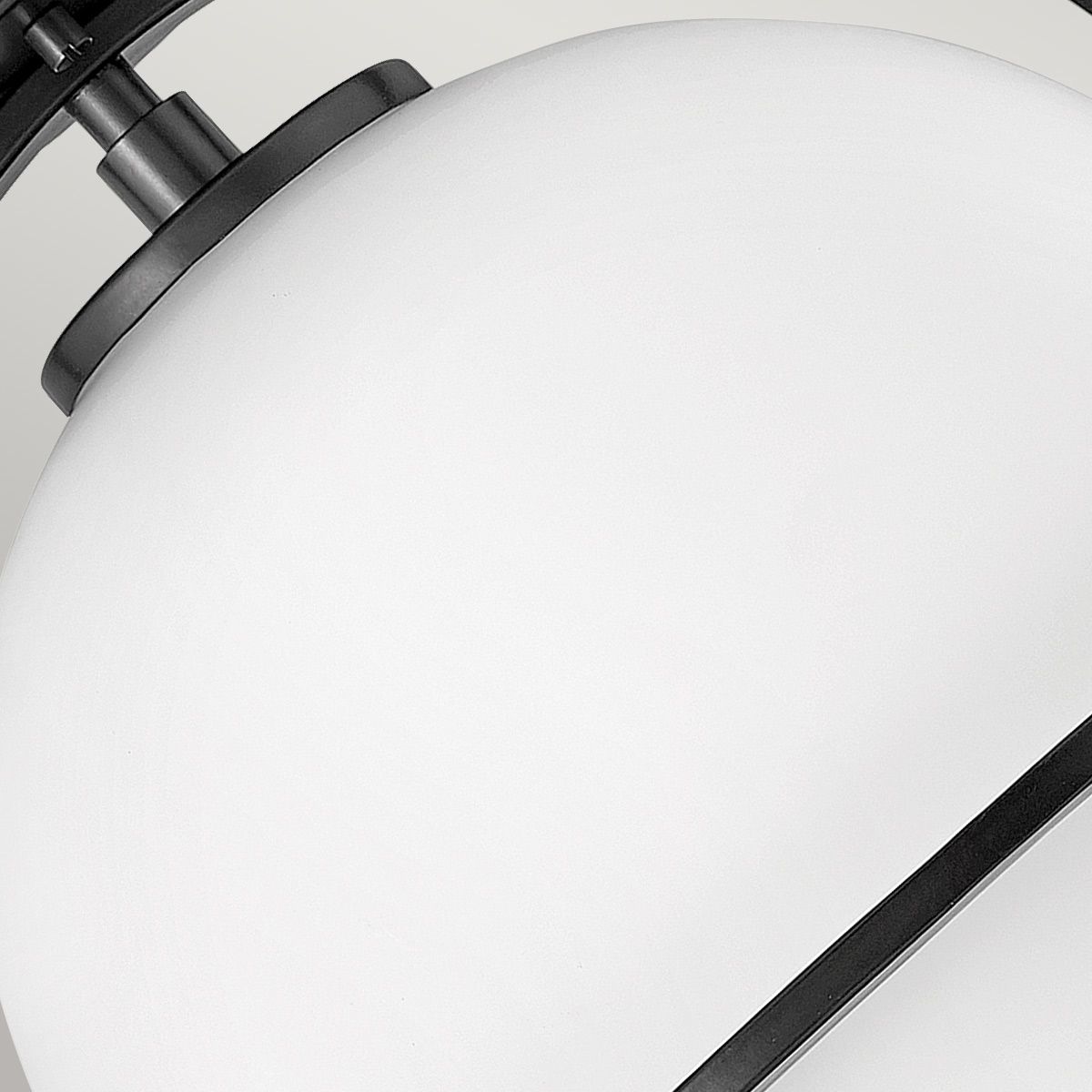 Quintiesse - Somerset Single Flush Ceiling Light - Black