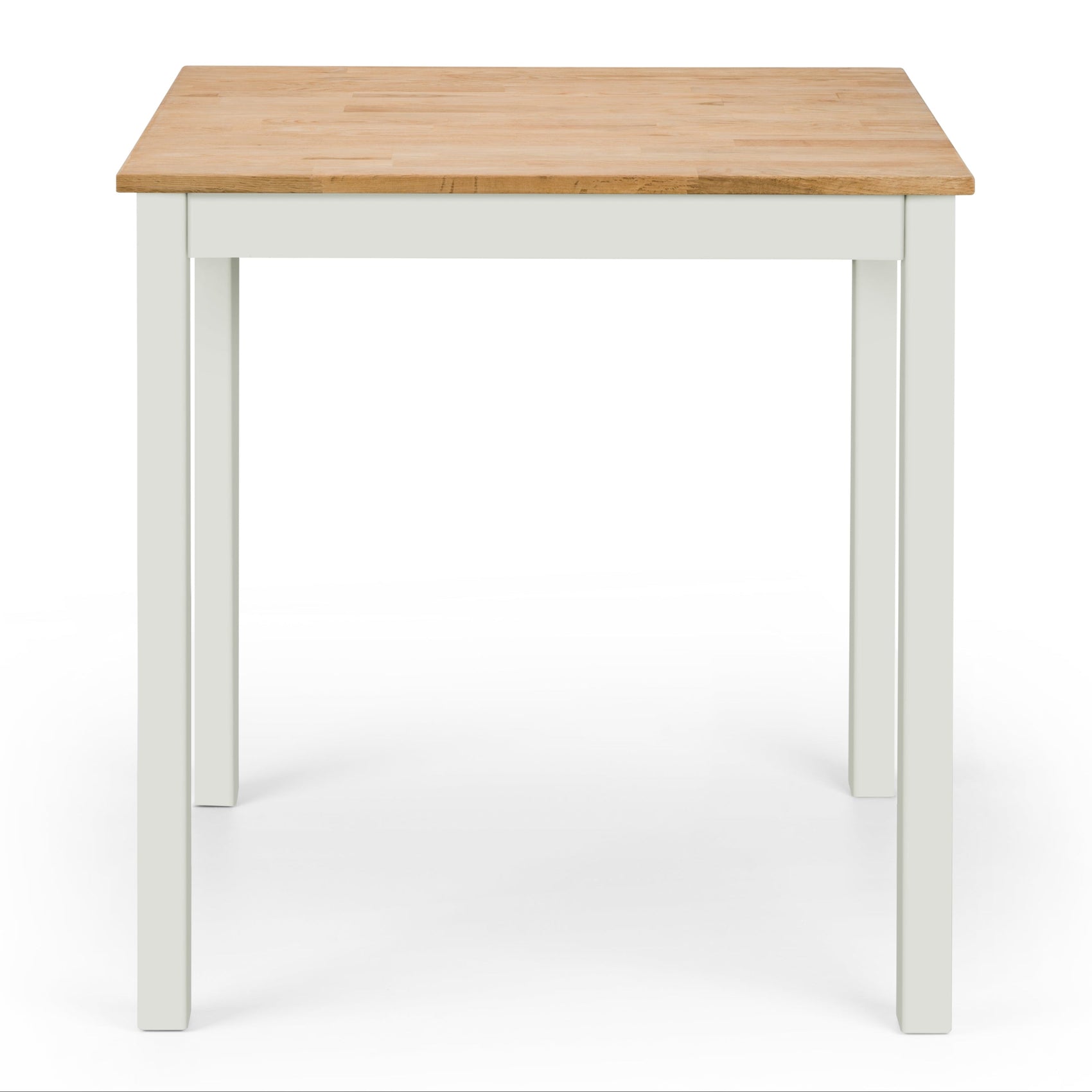 Osborne Solid Oak Wood & Ivory Square Dining Table