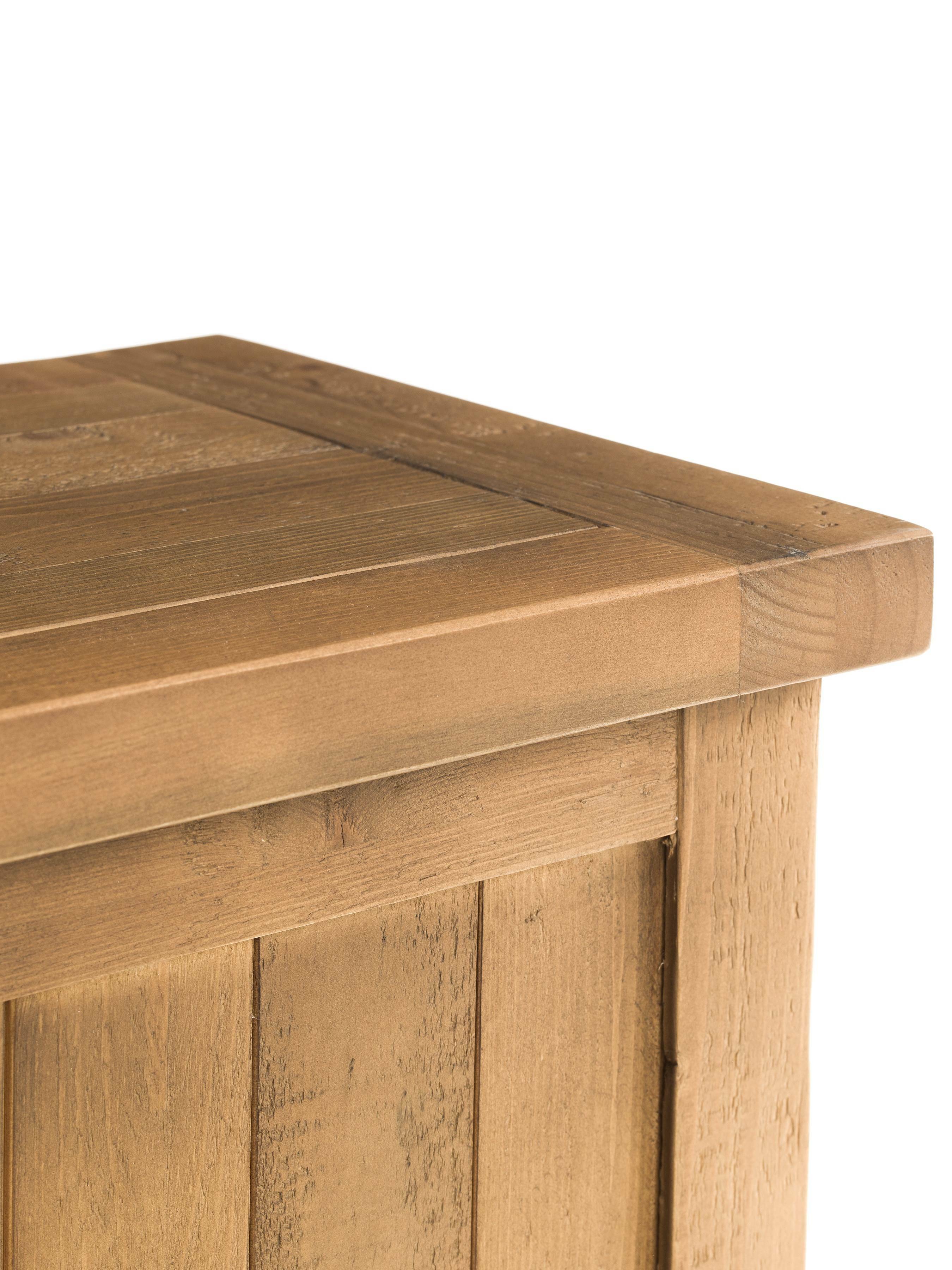 Maple Natural Pine Wood Storage Bench