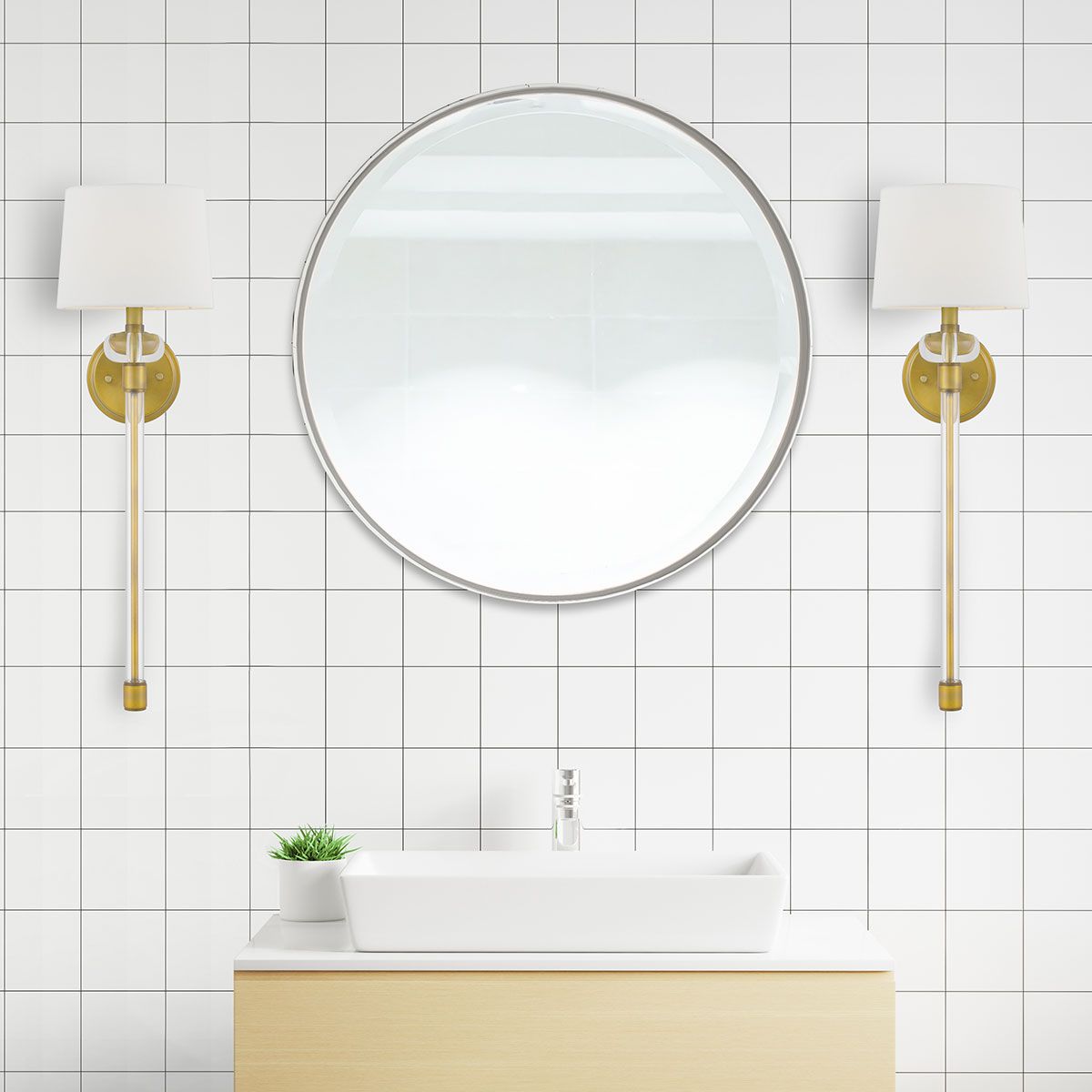 Nolan Single Wall Light - Brass
