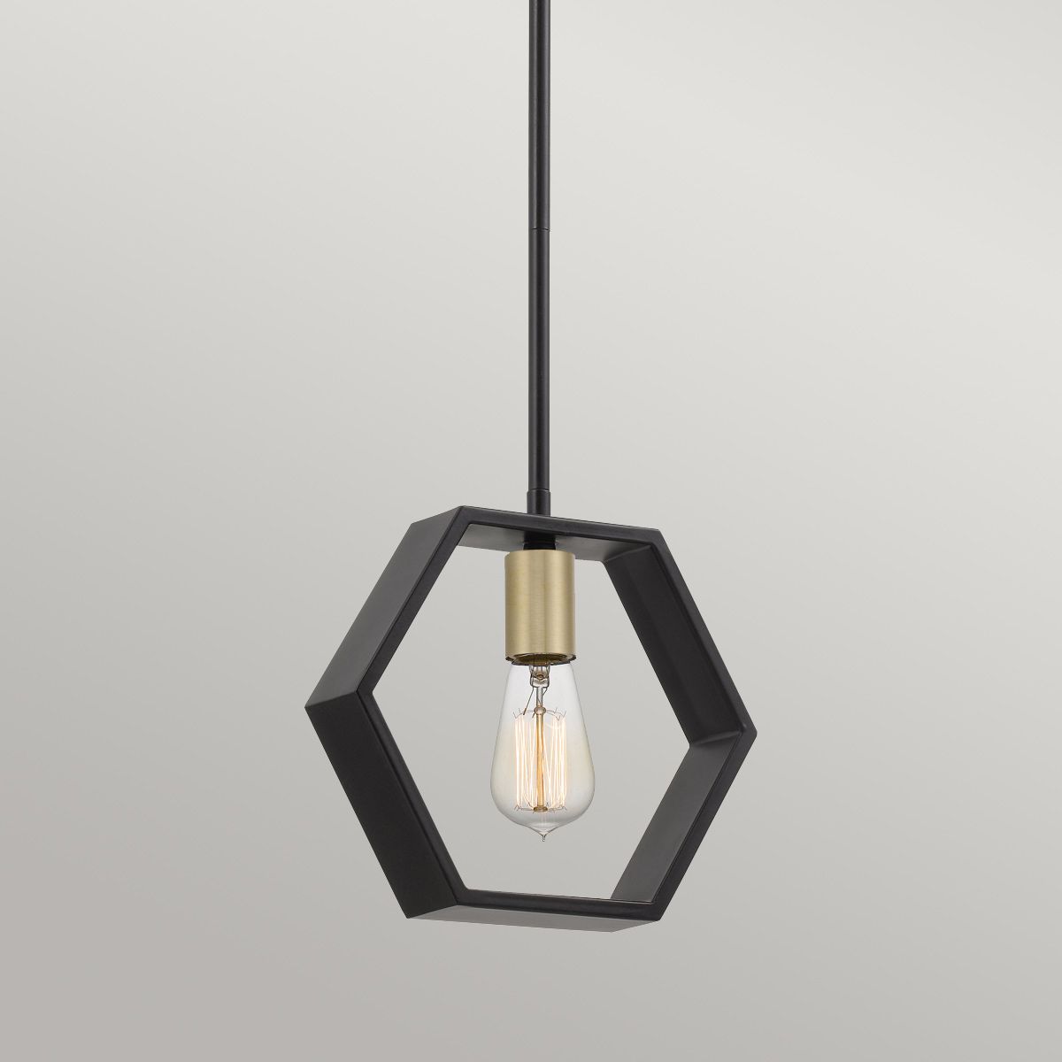 Menton Single Mini Pendant Light - Black