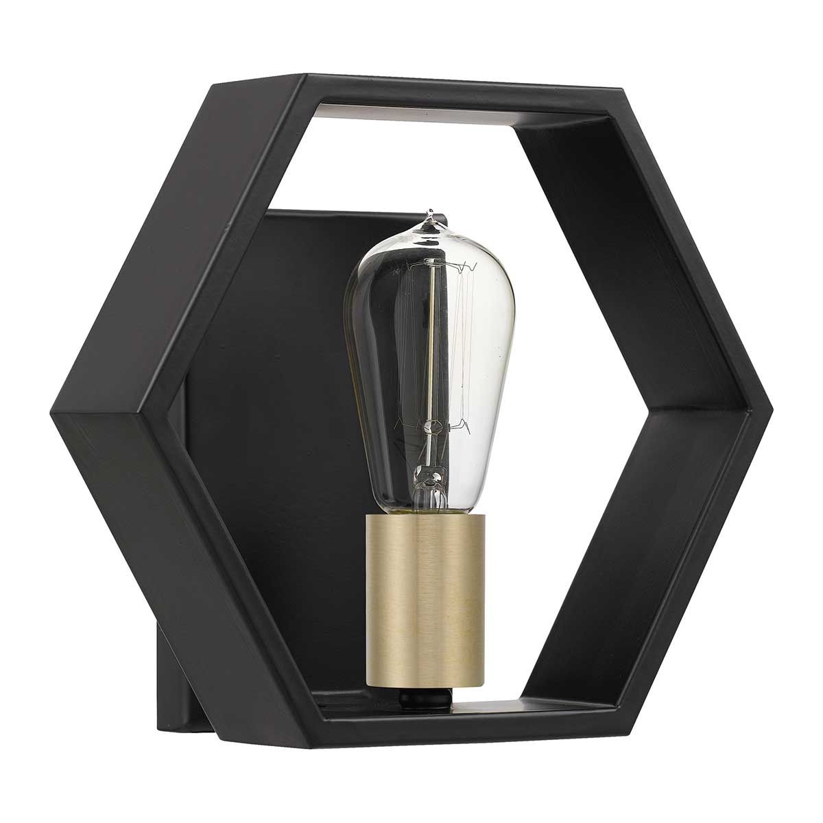 Menton Single Wall Light - Black