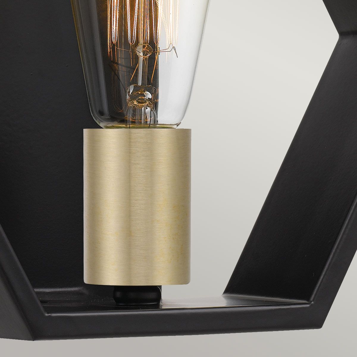 Menton Single Wall Light - Black