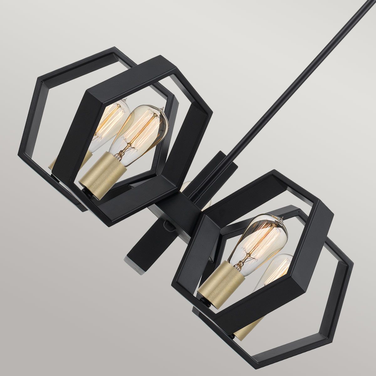 Menton 5 Light Chandelier - Black
