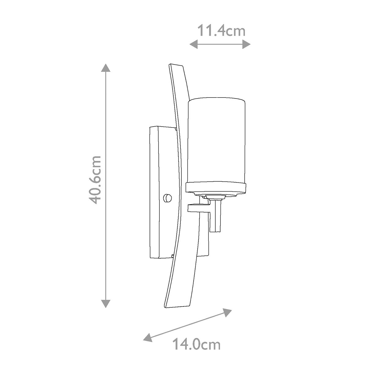 Kyle Single Wall Light - Black