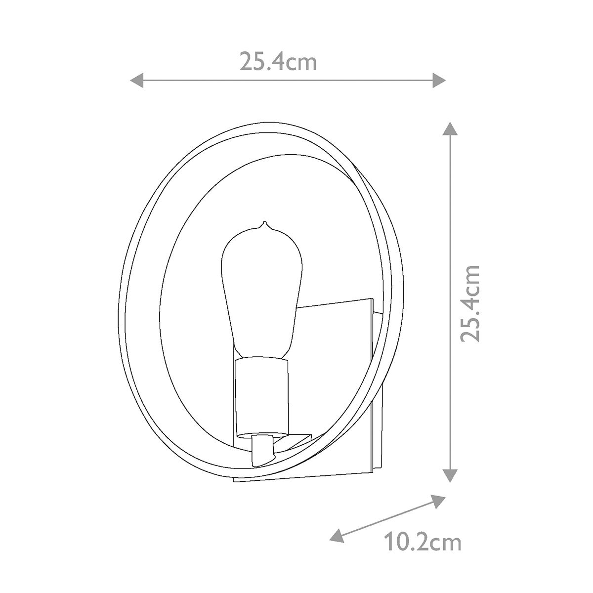 Theater Row Single Wall Light - Silver