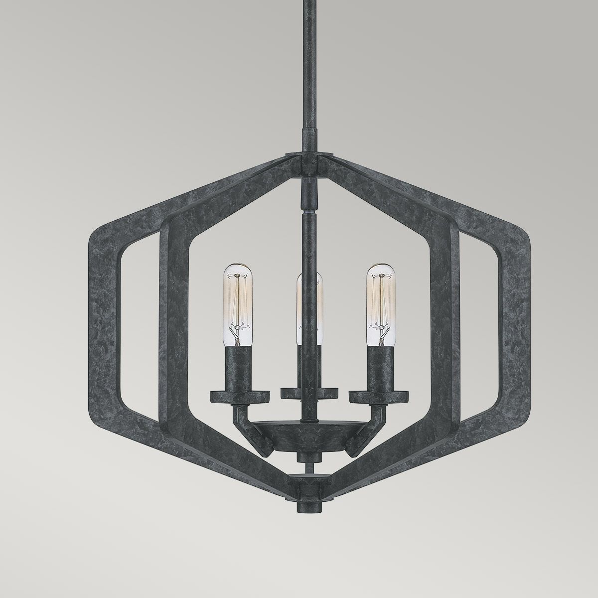 Toulouse Triple Pendant Light - Black