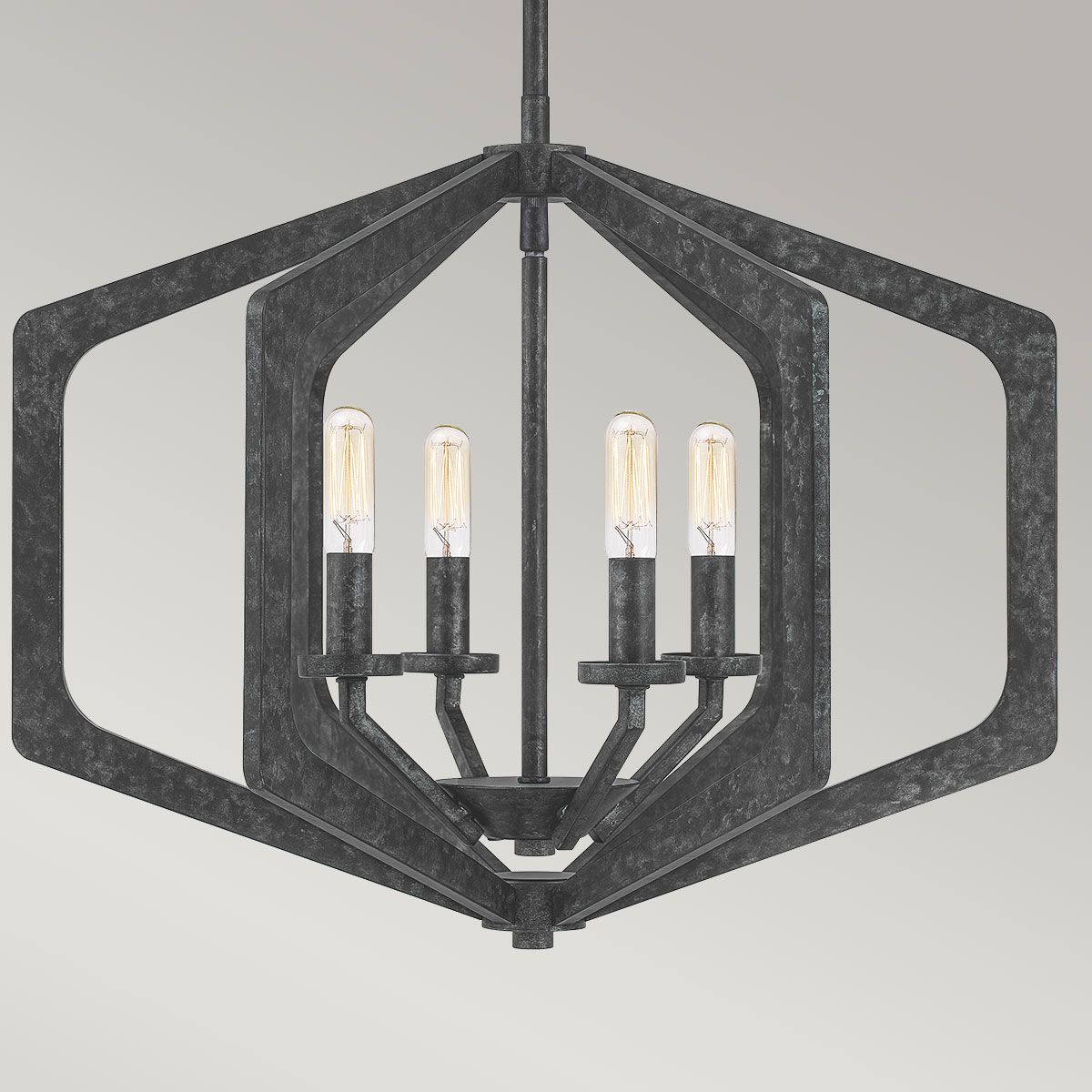 Toulouse 4 Light Pendant Light - Black
