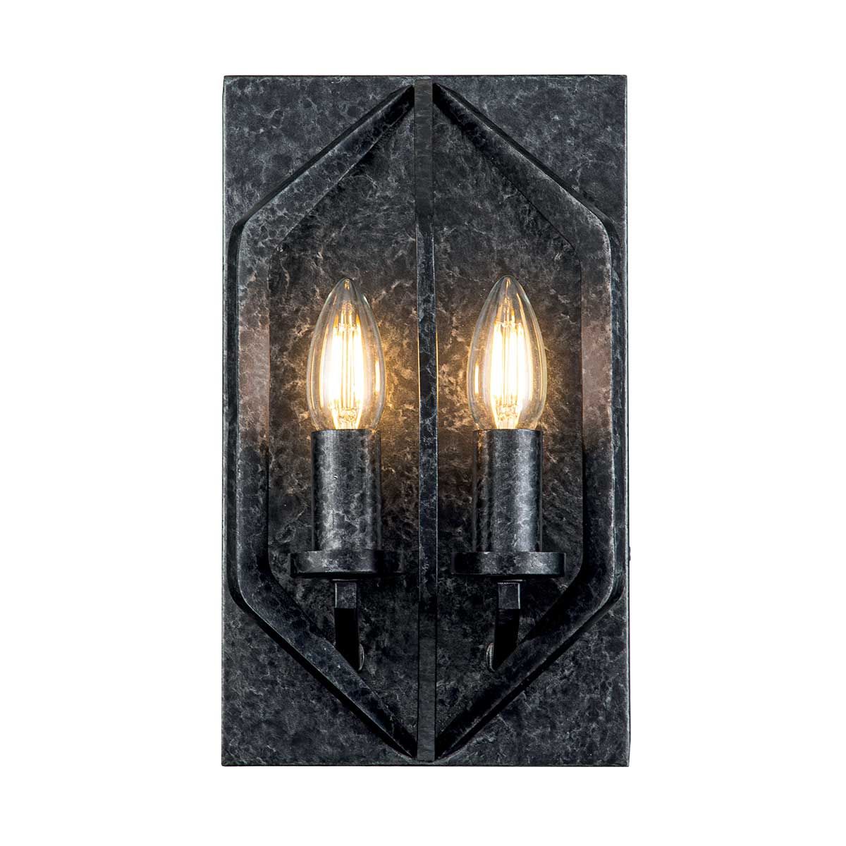 Toulouse Double Wall Light - Black