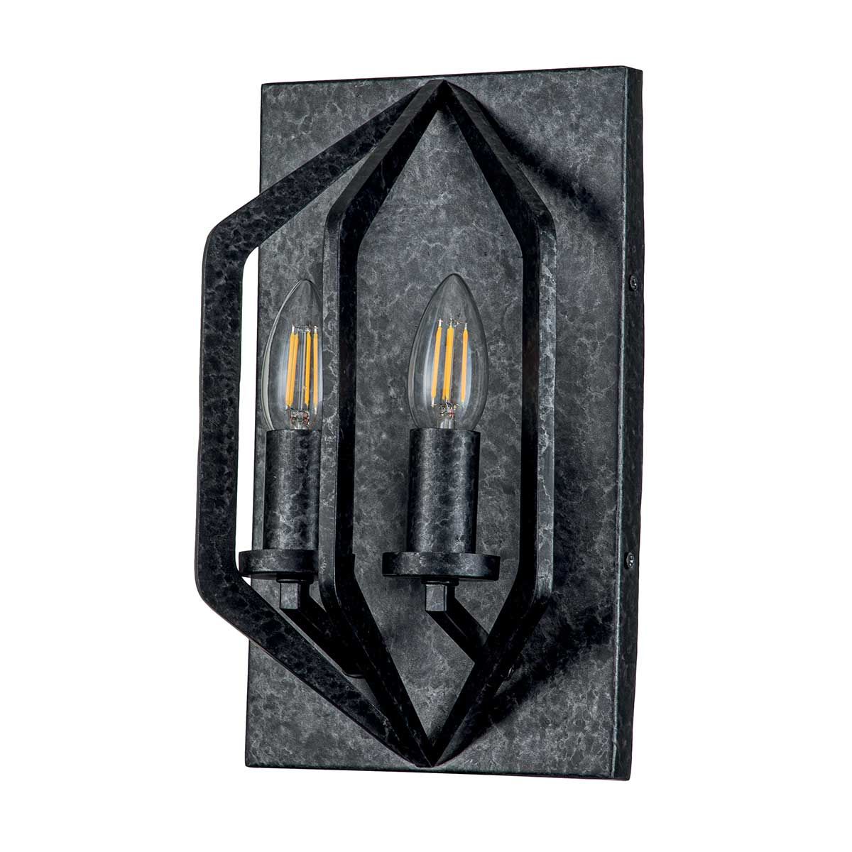 Toulouse Double Wall Light - Black