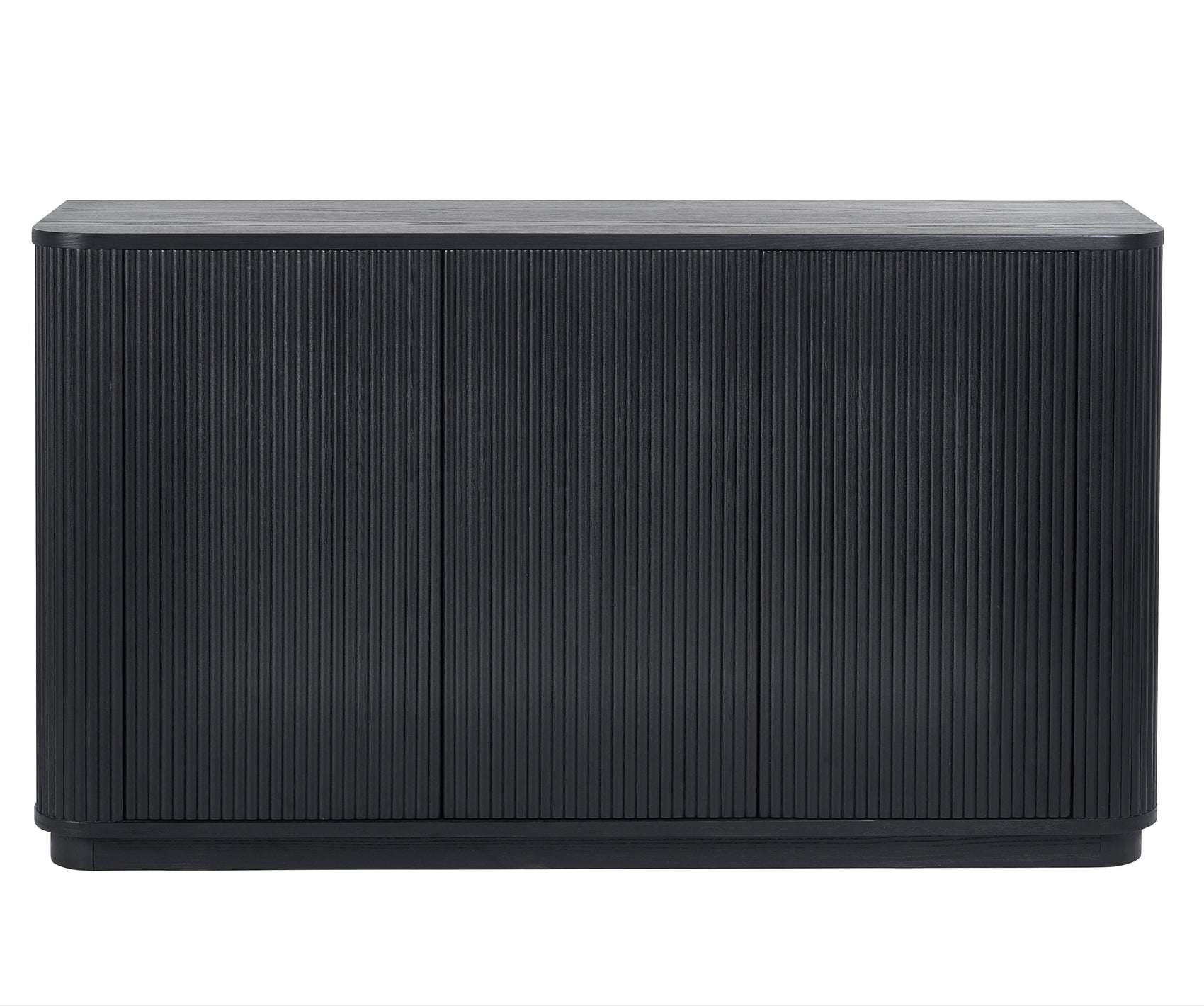 Como Reeded Black Wood Sideboard