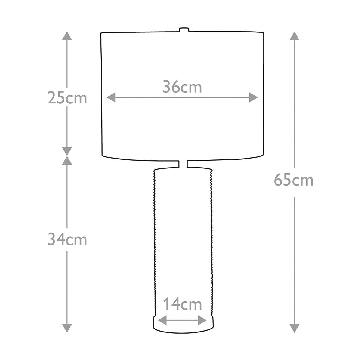 Ripple Table Lamp - Black