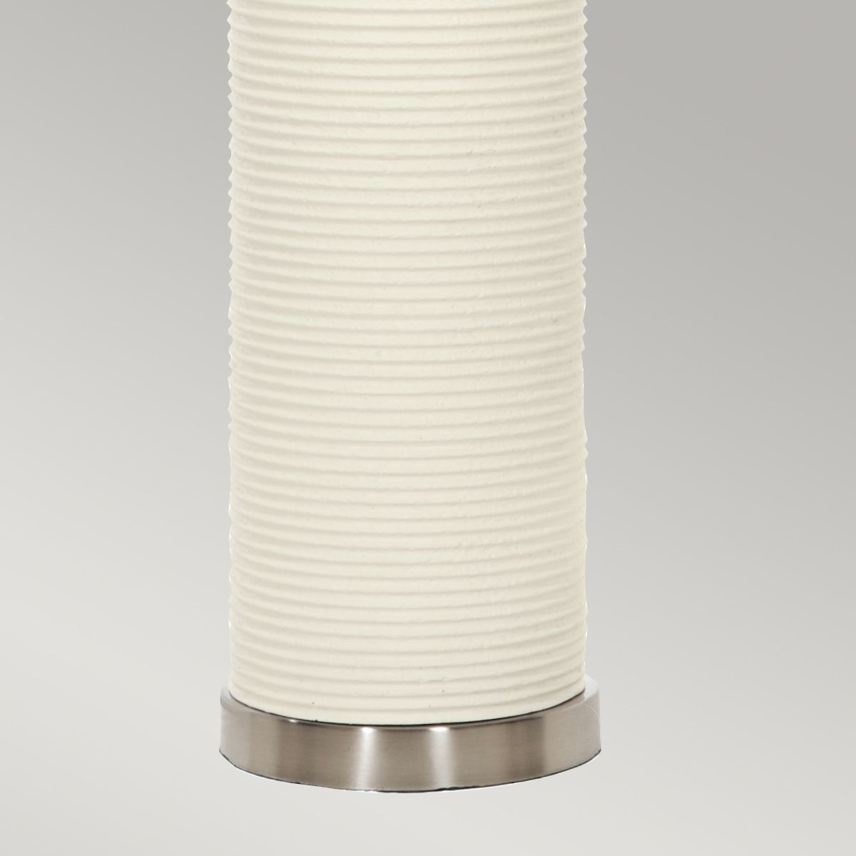 Ripple Table Lamp - White with Black Shade