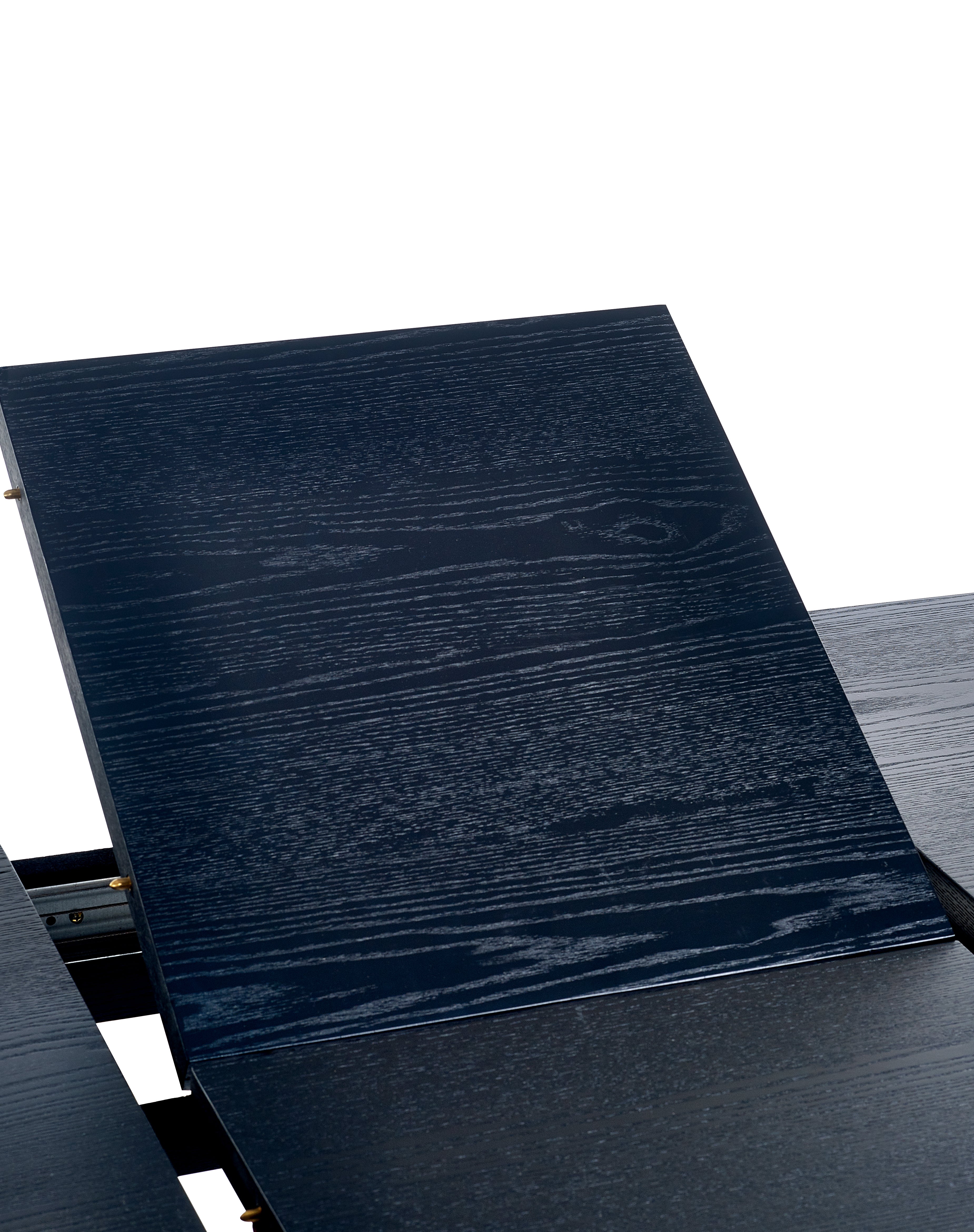 Como Reeded Black Wood Extending Dining Table | 4-6 Seater
