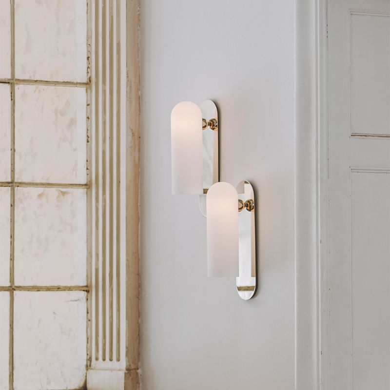 Schwung Odyssey Polished Nickel Wall Light | Large