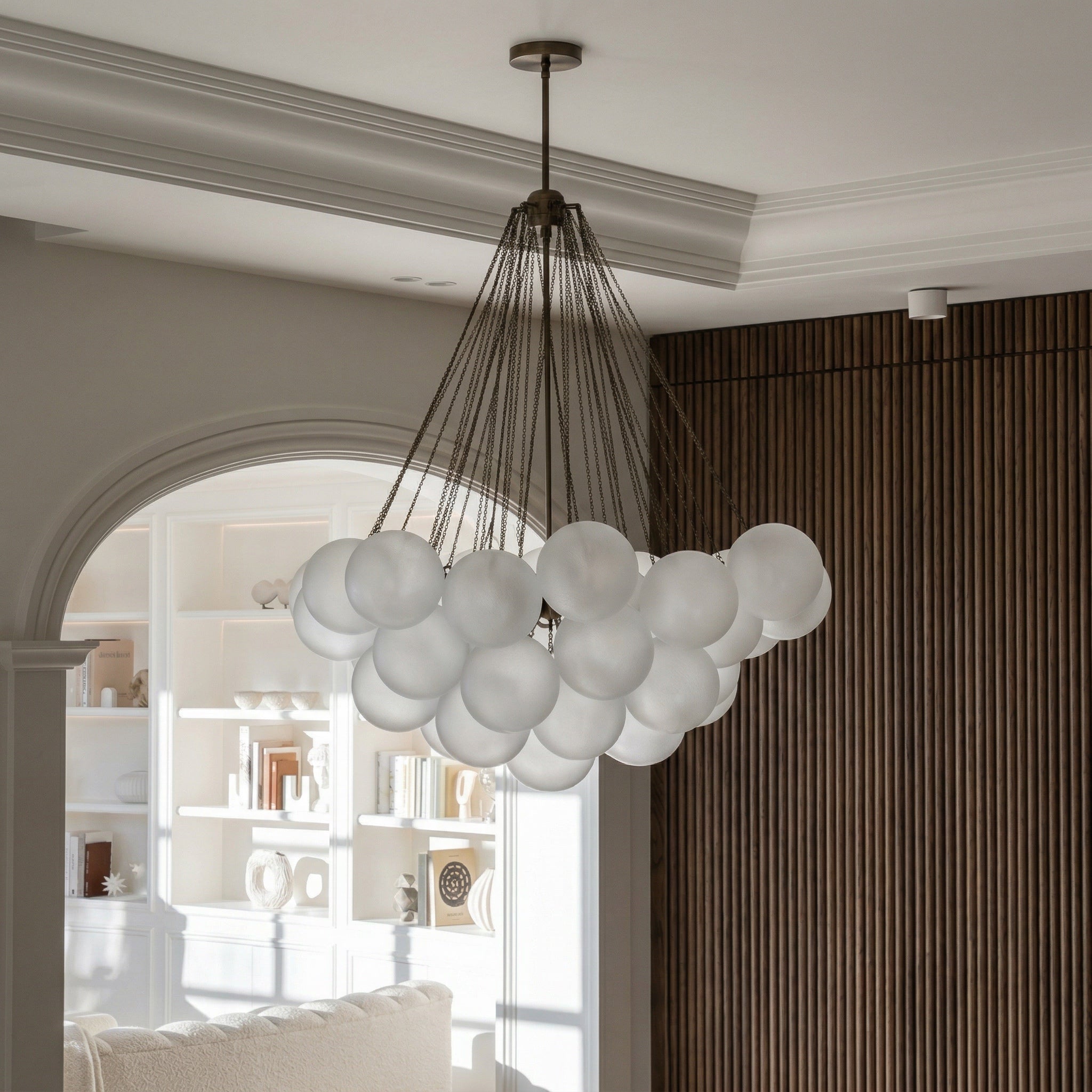 Cloud Pendant Light - Antique Brass