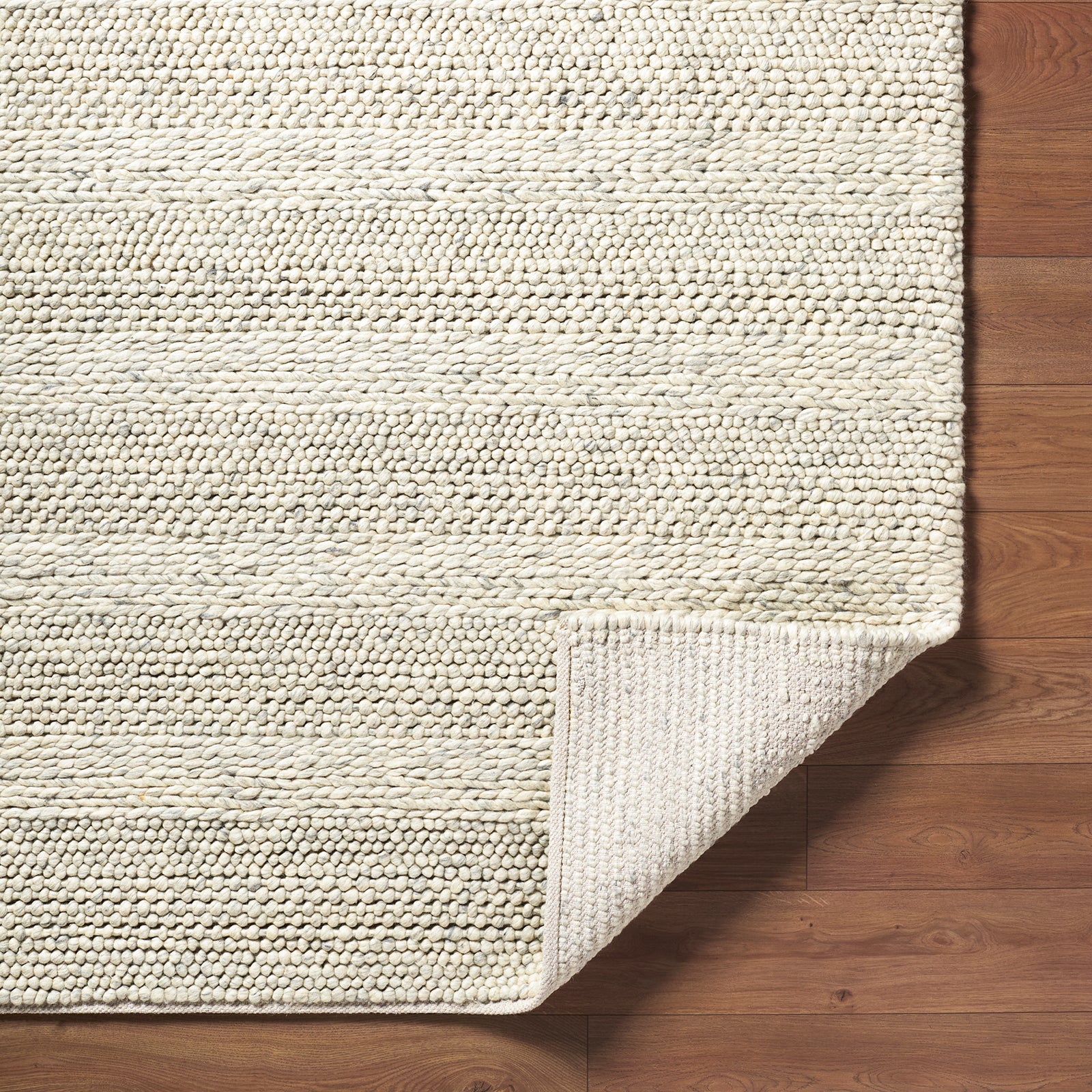 Tahoe II Global Wool Beige & Taupe Rug 152x244cm - folded detail