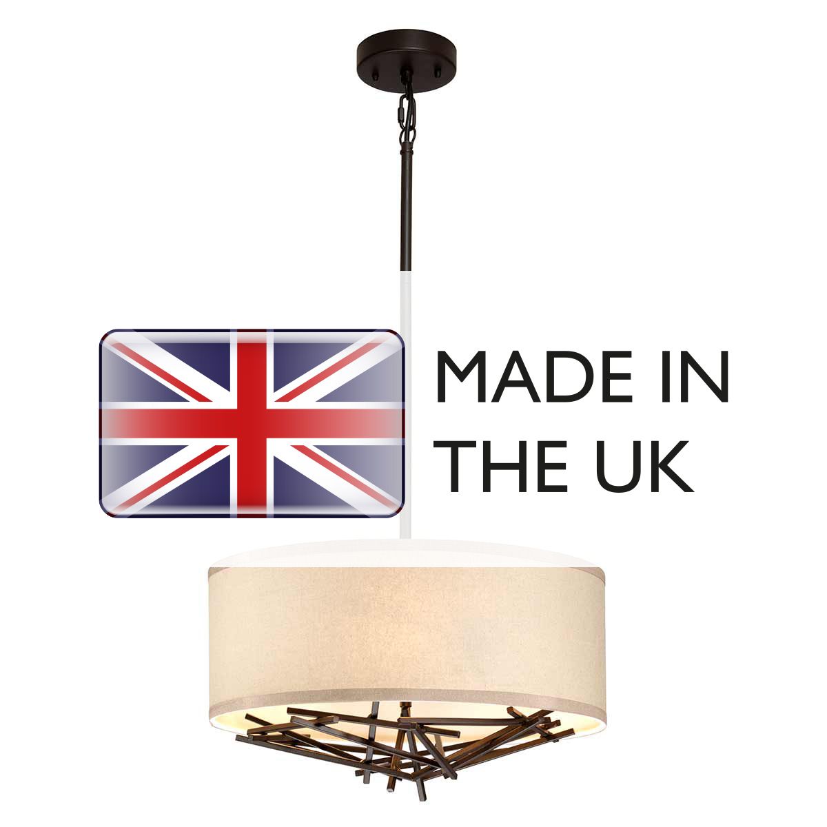 Tagum Triple Pendant Light - Bronze