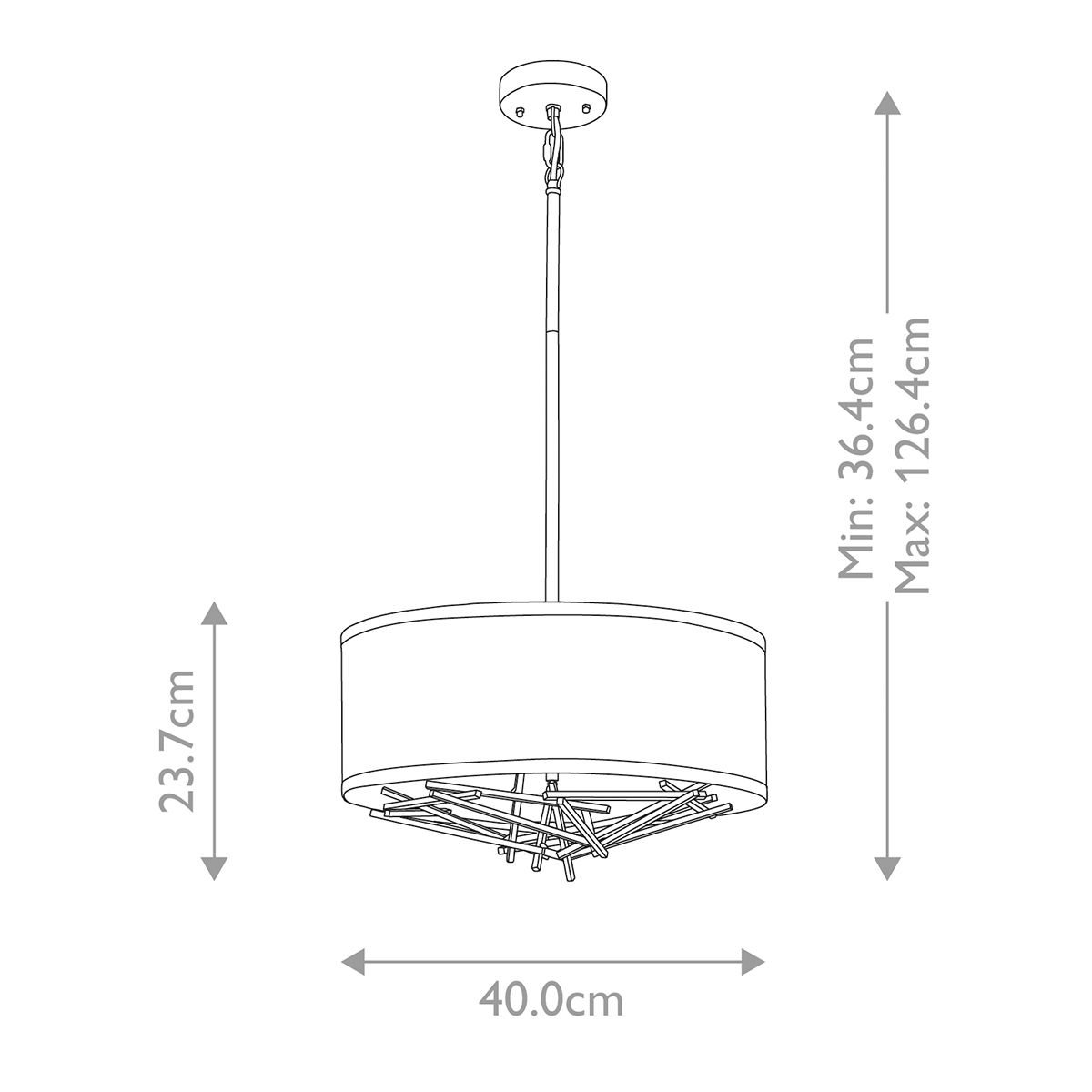 Tagum Triple Pendant Light - Bronze