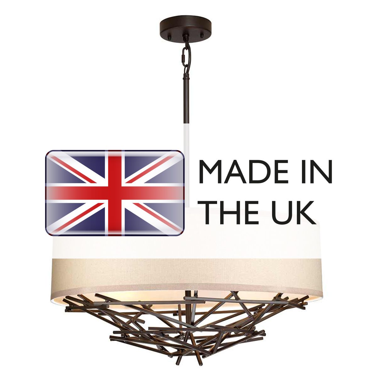 Tagum 4 Light Pendant Light - Bronze