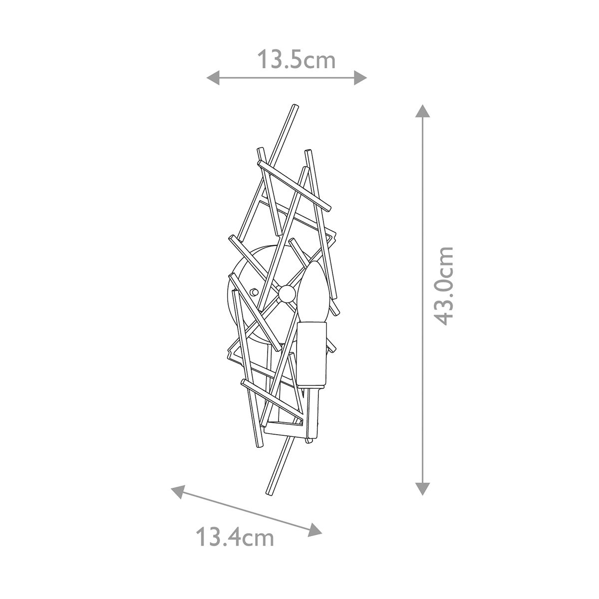 Tagum Single Wall Light - Bronze
