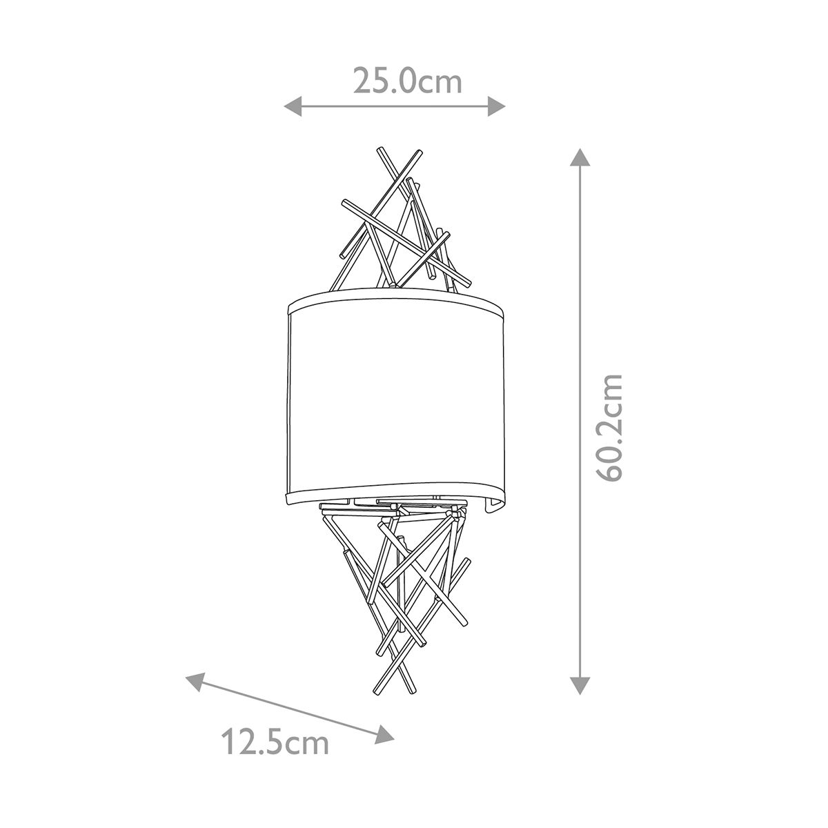 Tagum Double Wall Light - Bronze