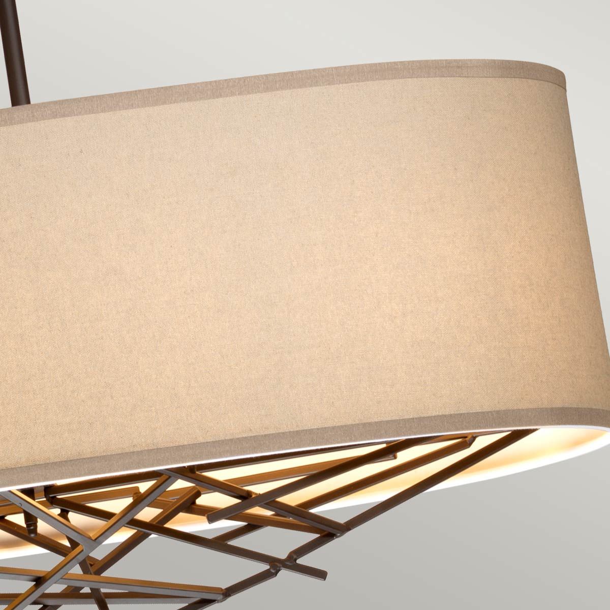 Tagum 5 Light Island Pendant Light - Bronze