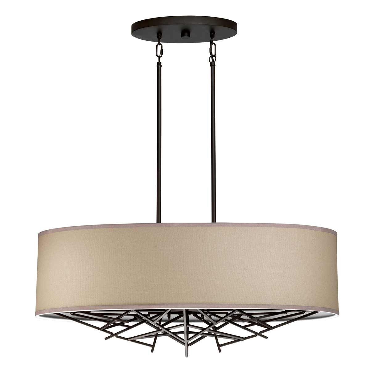 Tagum 5 Light Island Pendant Light - Bronze