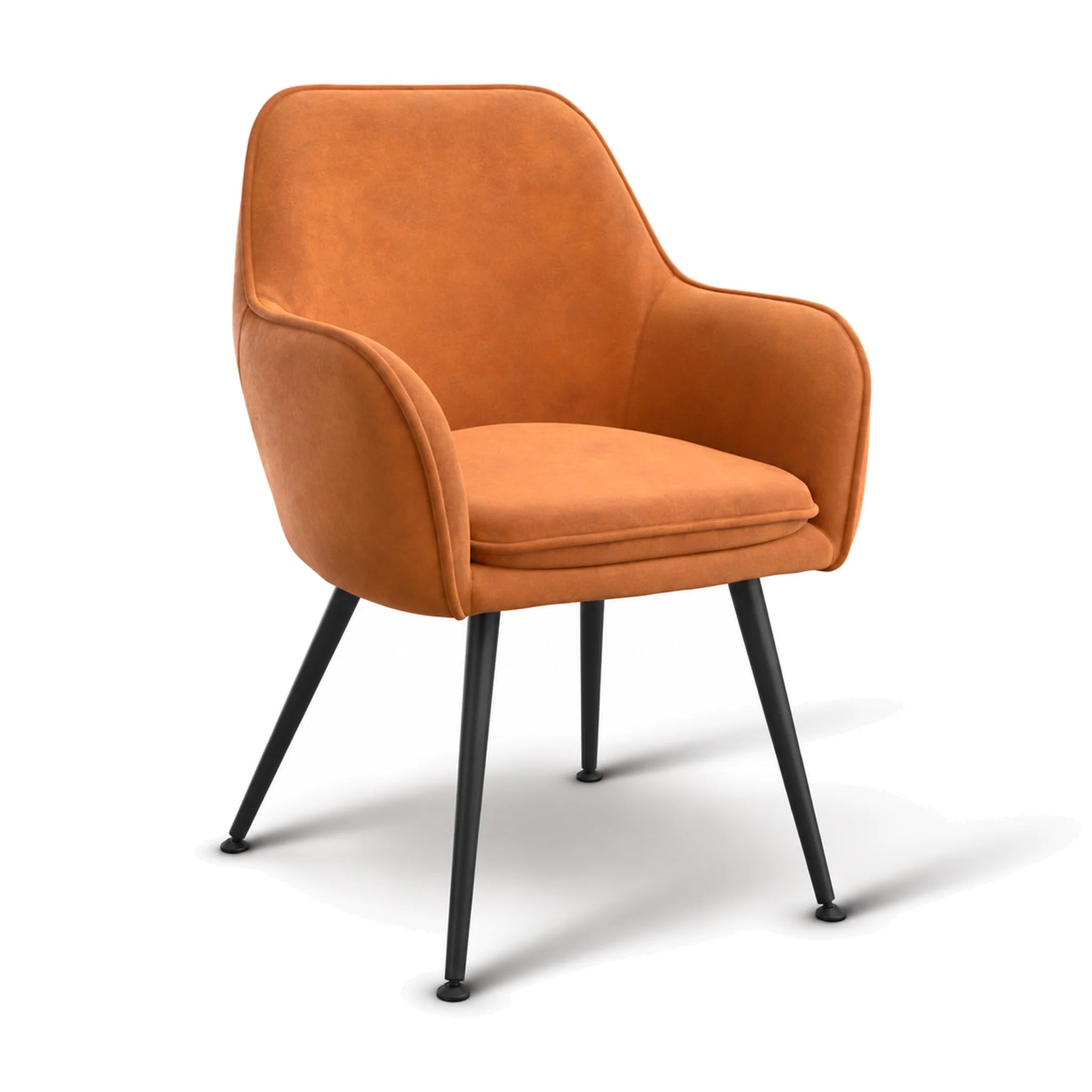 Set of 2 Tara Burnt Rust Dining Chair