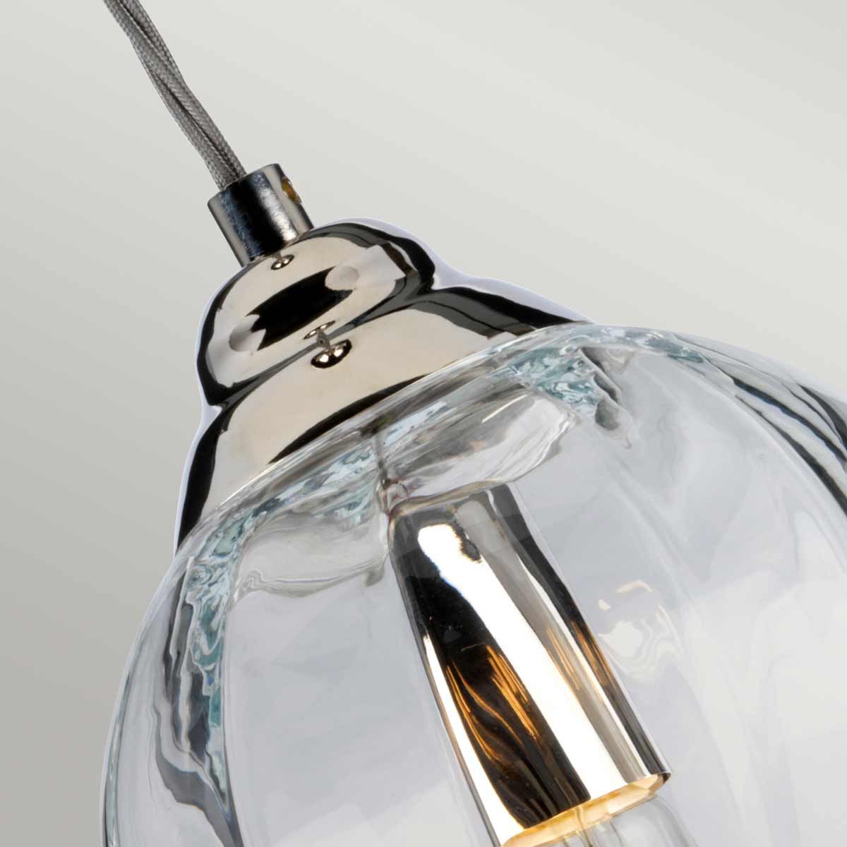 Tiber Single Pendant Light - Nickel