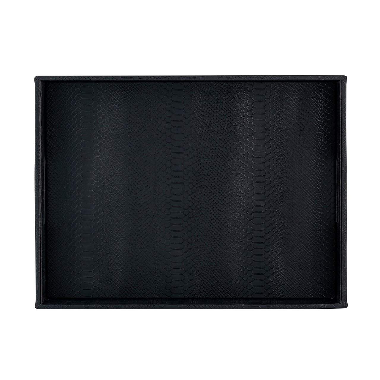 Tray Blane black croco set of 2 (Black)
