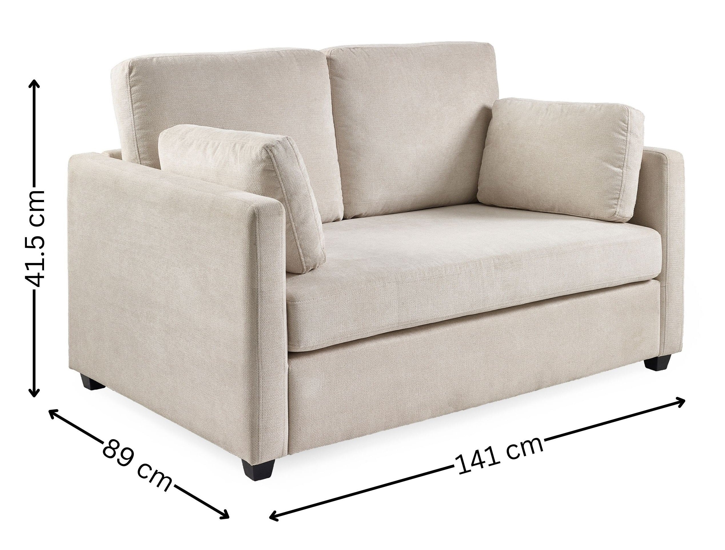 Ordona Natural Chenille Sofa | 2 Seater