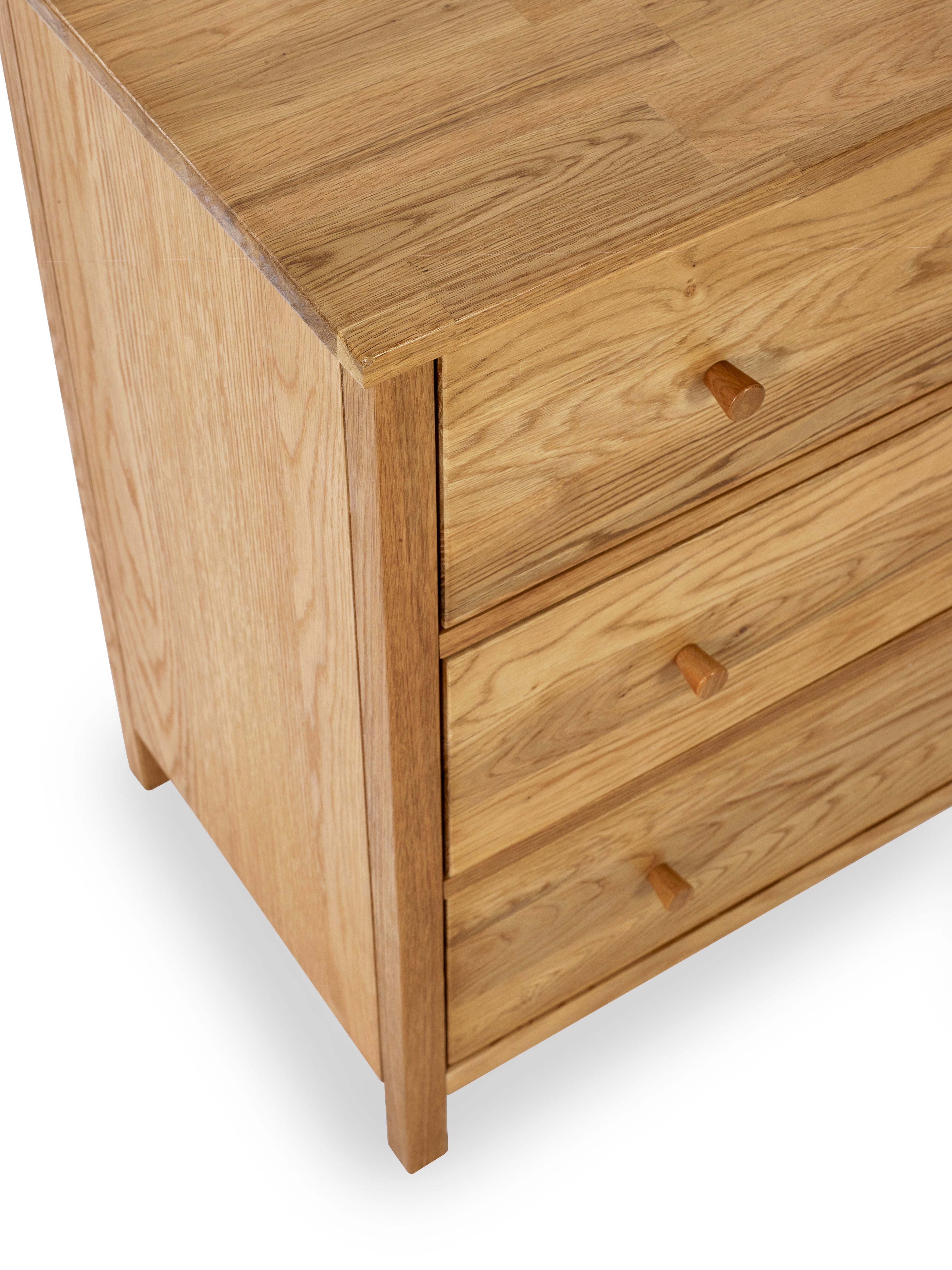Osborne Solid Oak Wood Chest of Drawers | 3 Drawers