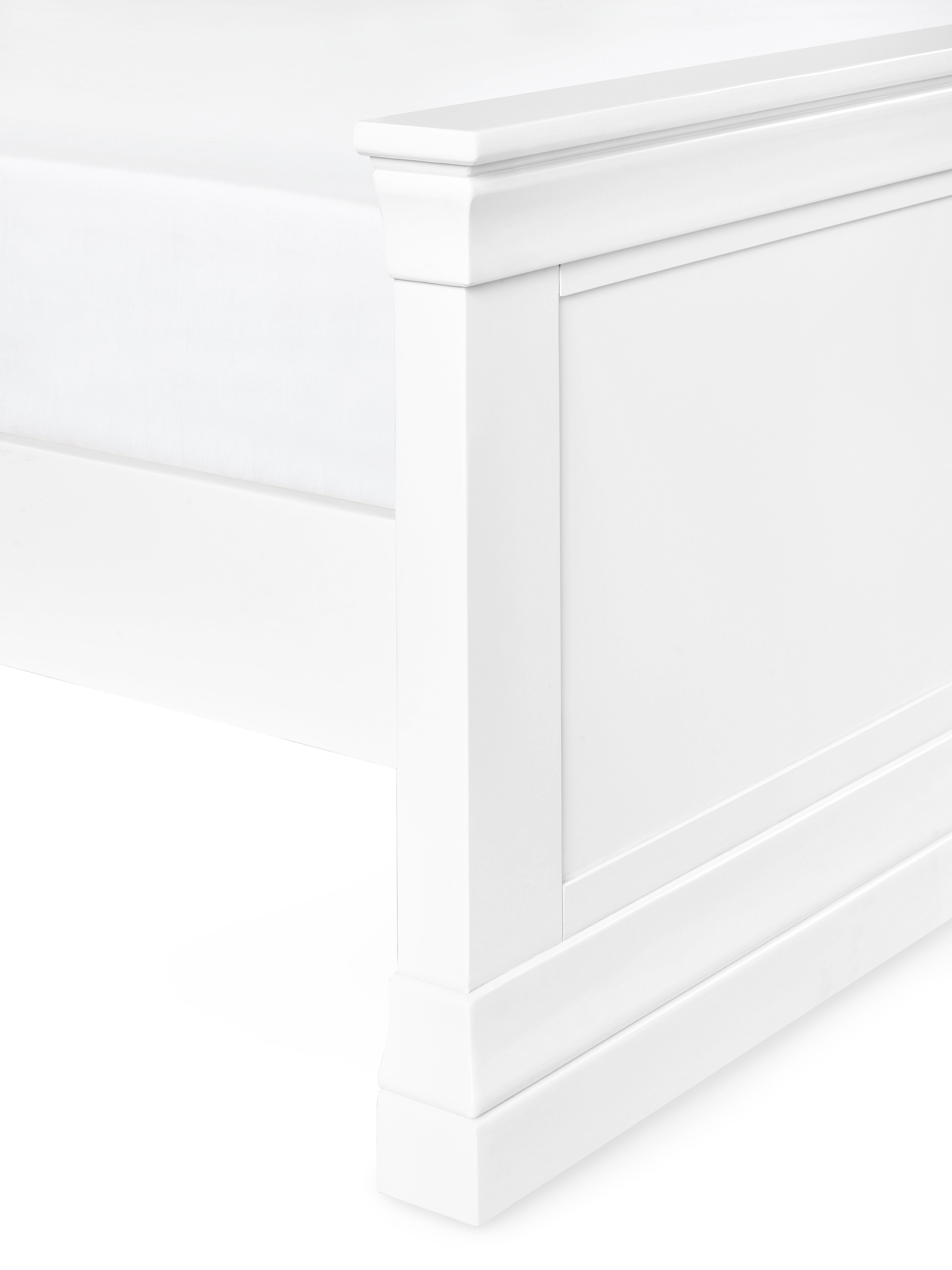 Fidel Surf White Wood Double Bed