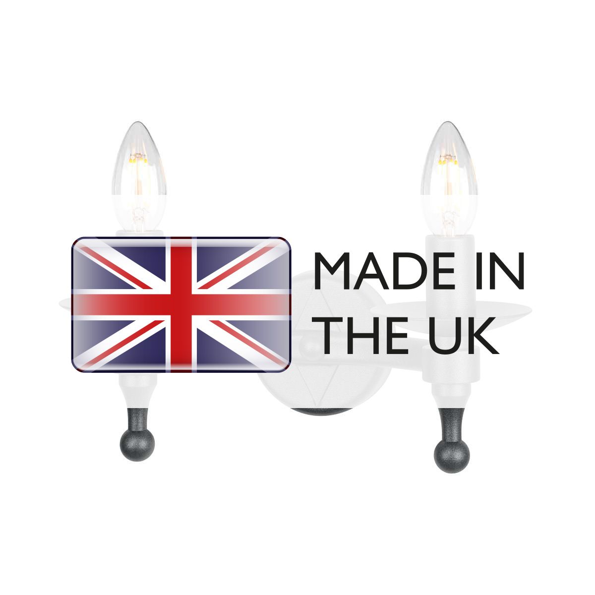 Moore Double Wall Light - Black