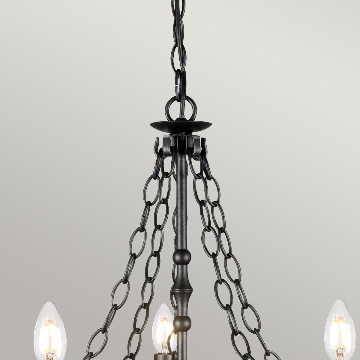 Moore 5 Light Chandelier - Black