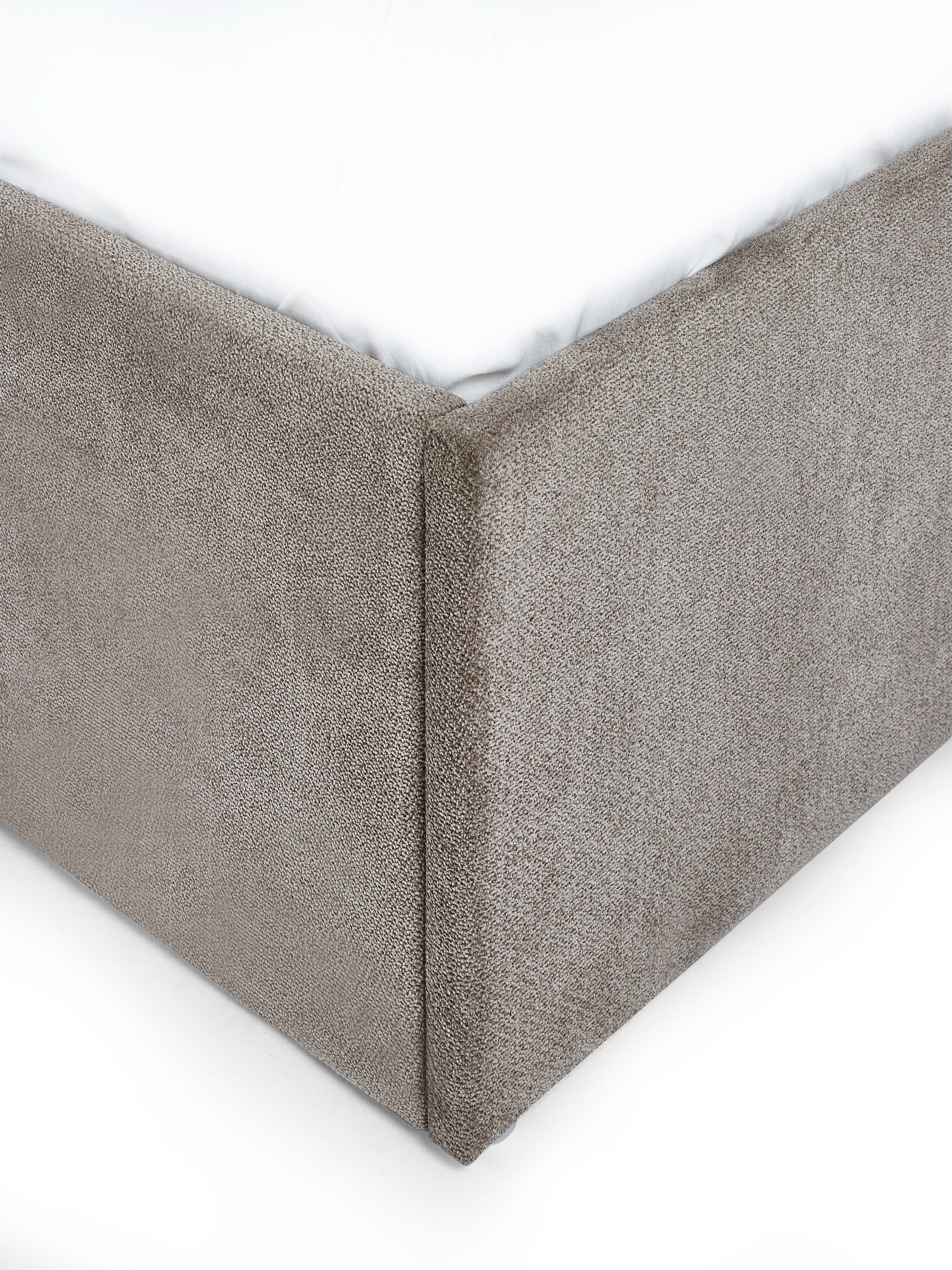 Wesley Grey Chenille Double Bed