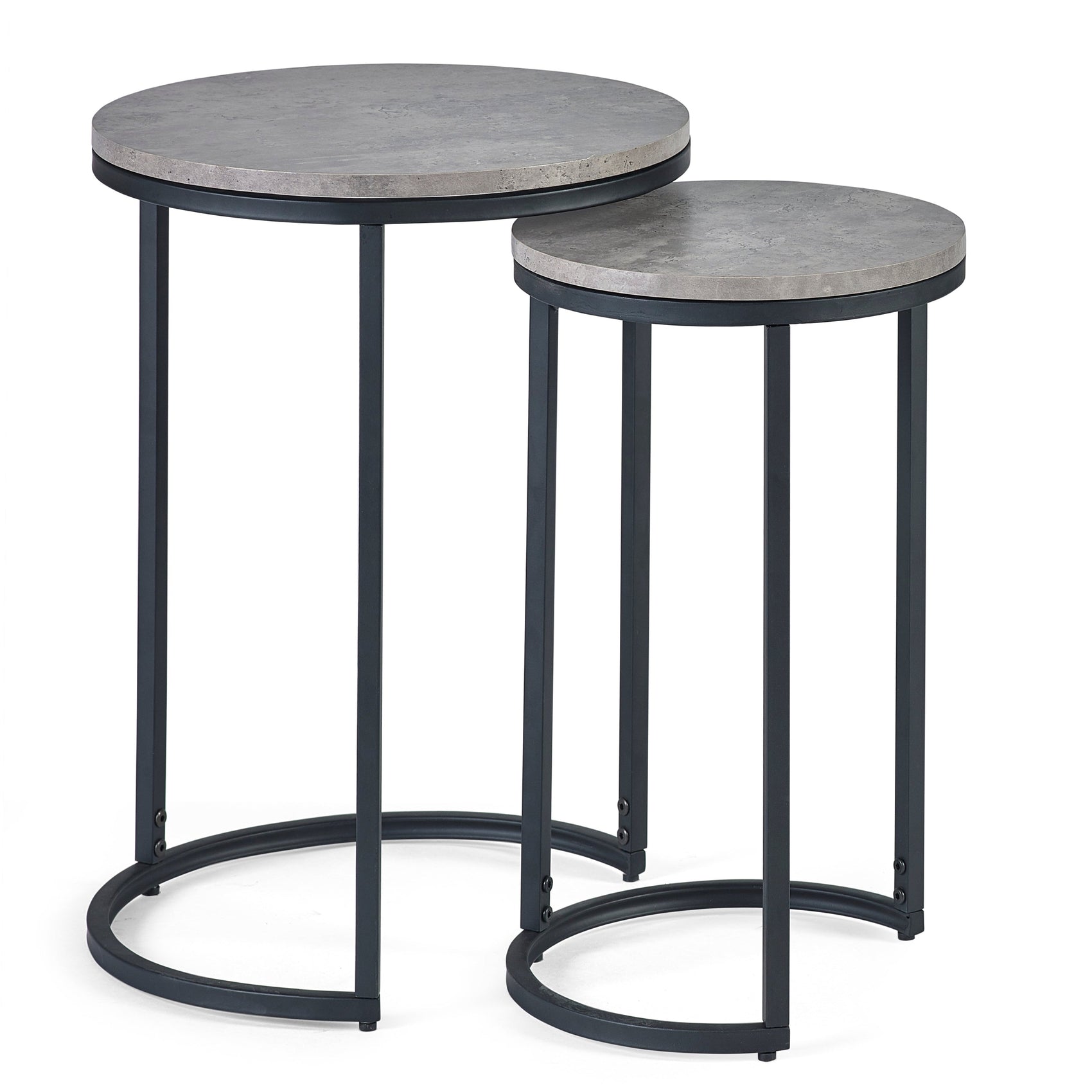 Lerwick Concrete Round Nesting Side Tables