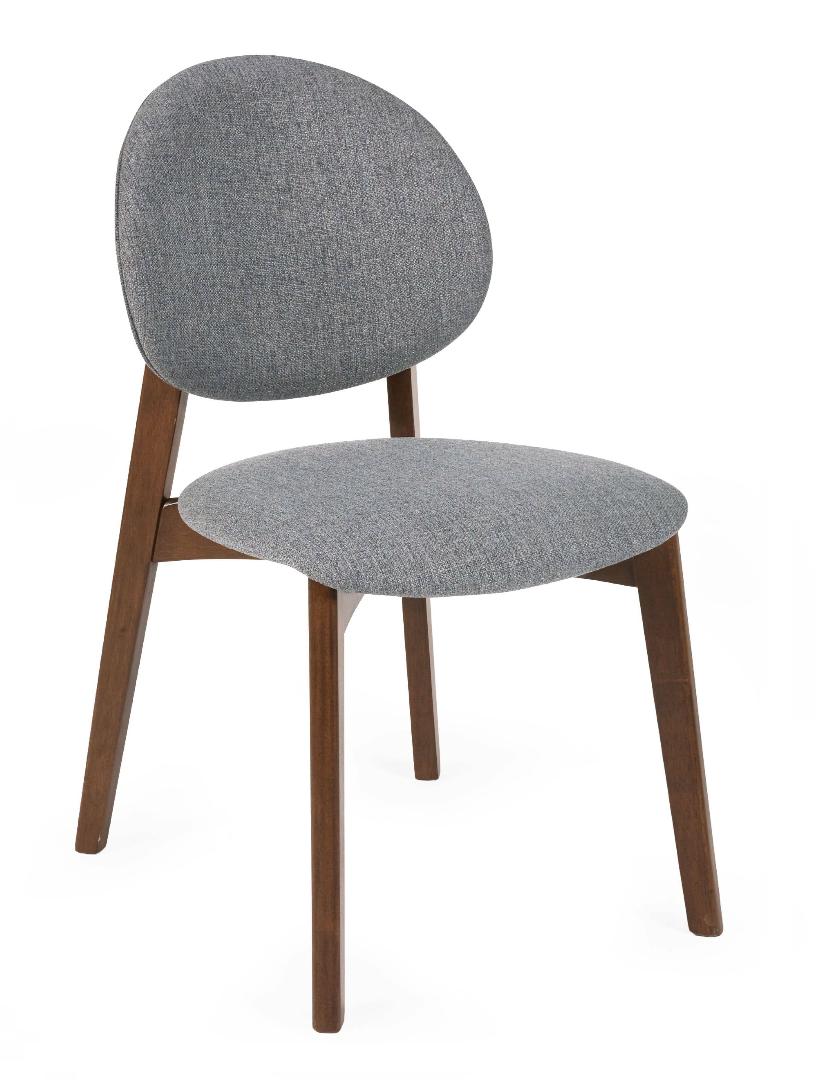Set of 2 Bodhi Walnut & Grey Dining Chairs