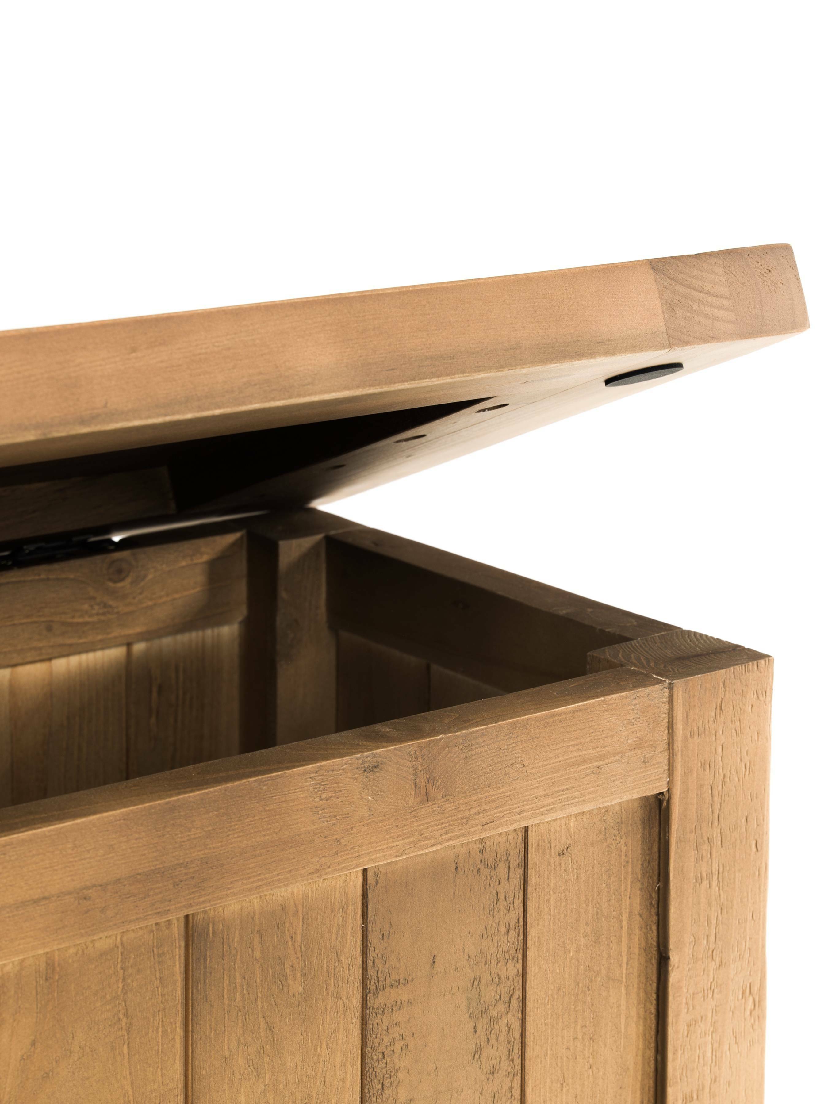 Maple Natural Pine Wood Storage Bench