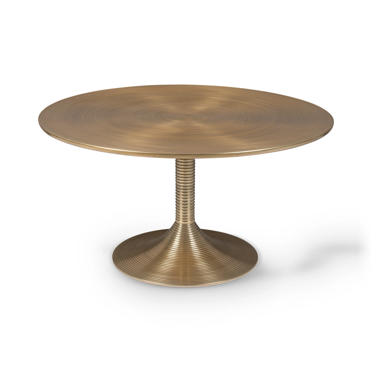 Bold Monkey Hypnotising Gold Round Coffee Table