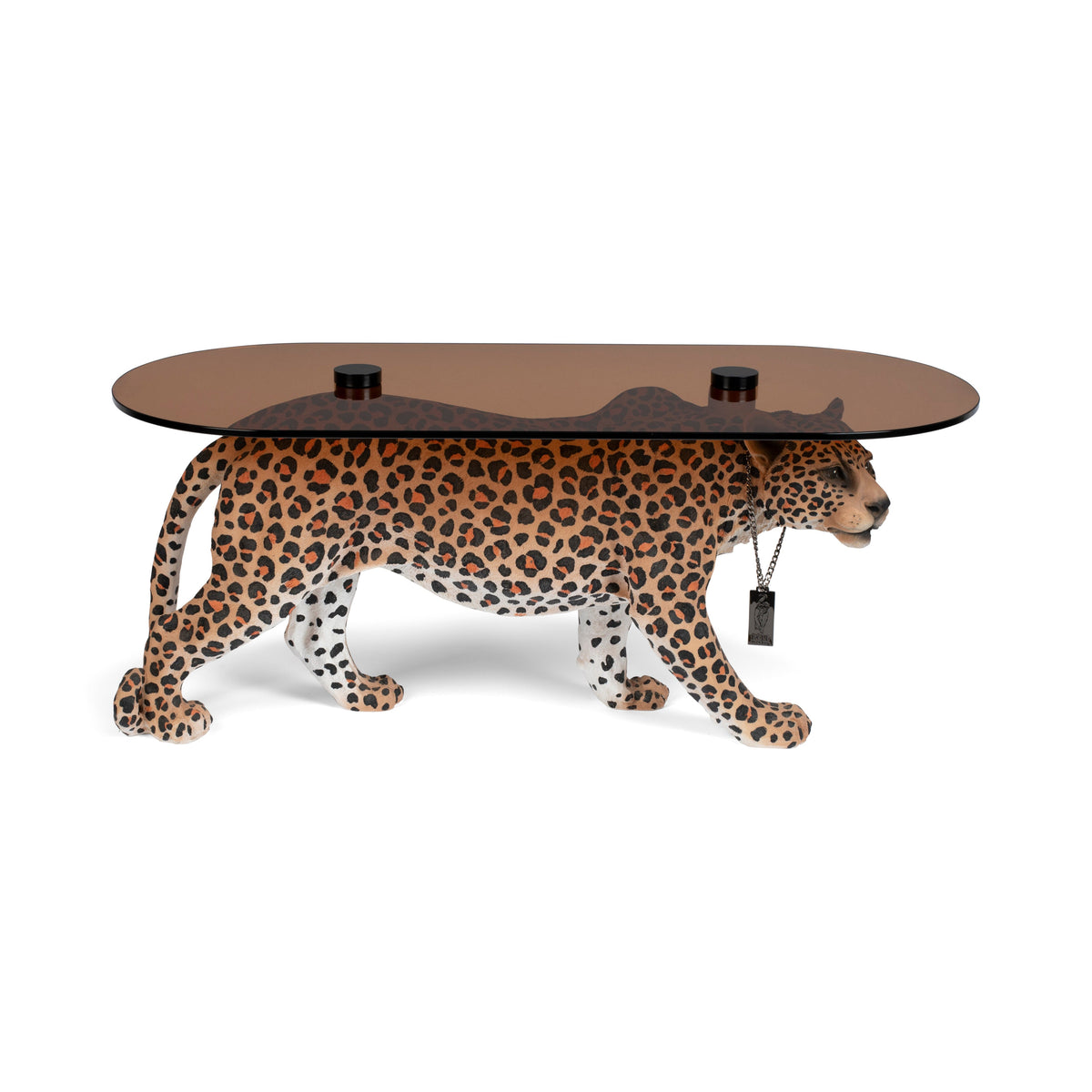 Bold Monkey Dope As Hell Spotted Panther Coffee Table