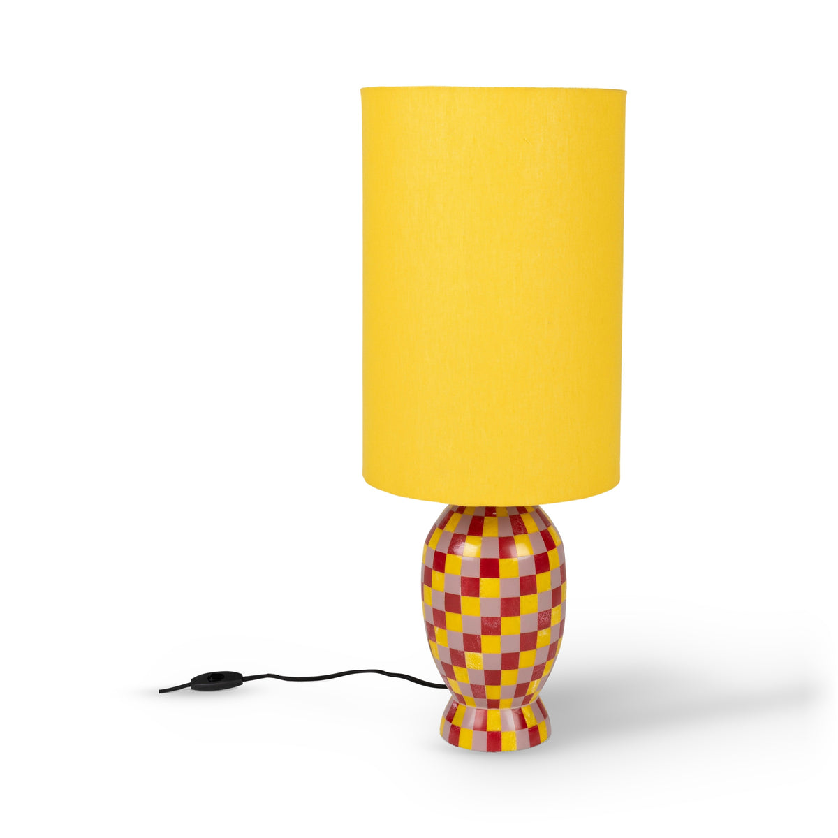 Bold Monkey Don't Be Afraid of Colour Blocks Yellow Table Lamp