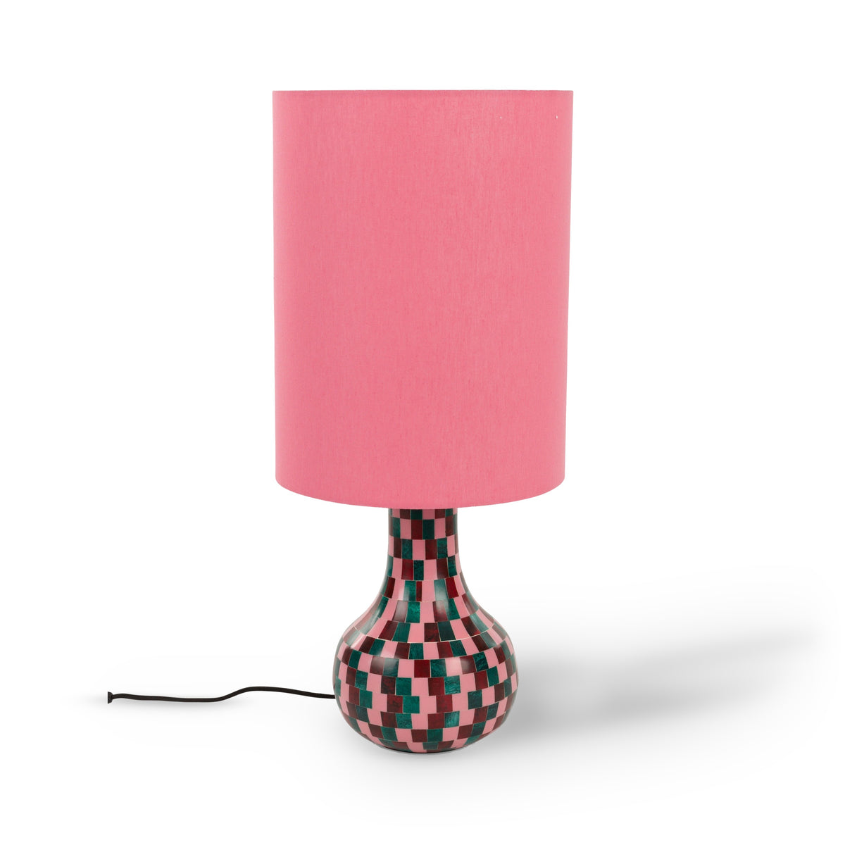 Bold Monkey Don't Be Afraid of Colour Blocks Pink Table Lamp
