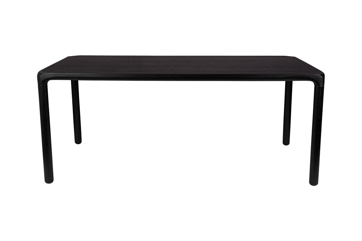 Zuiver Storm Black Wood Rectangle Dining Table 180cm