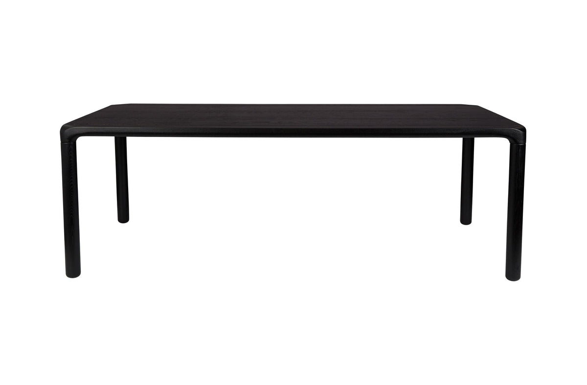 Zuiver Storm Black Oak Wood Rectangle Dining Table 220cm
