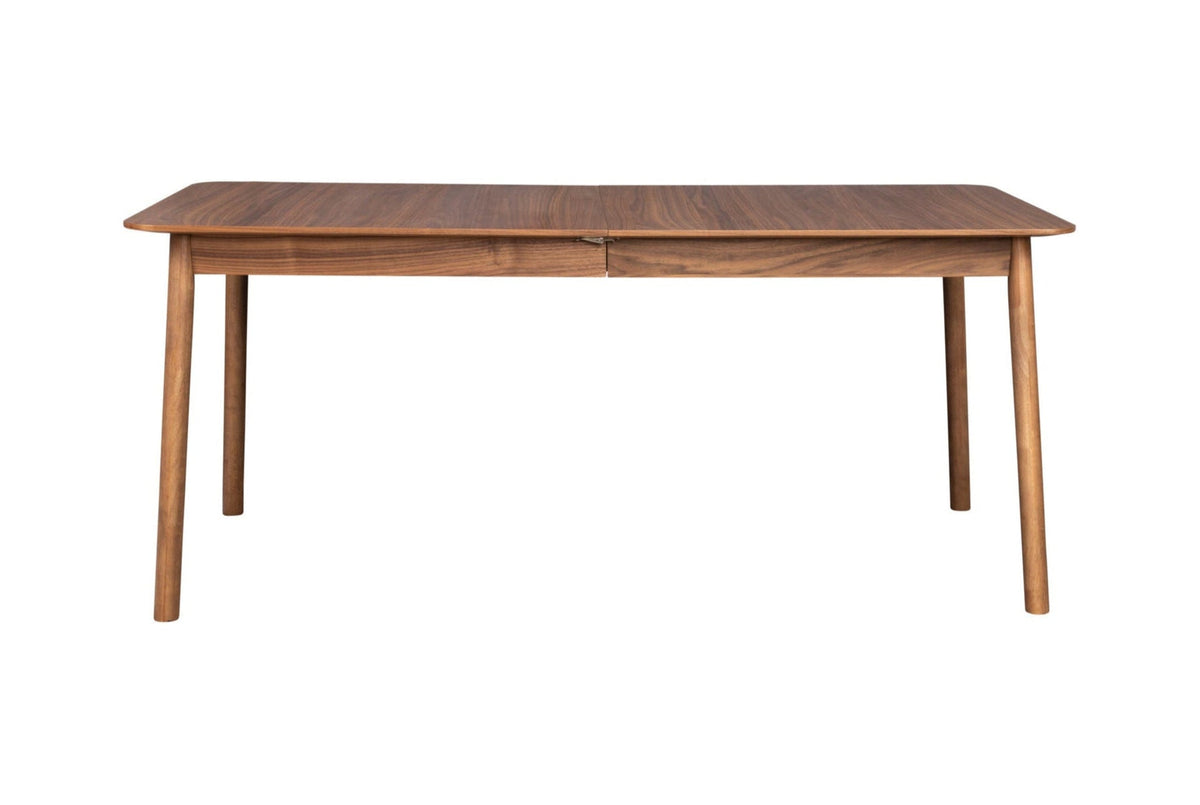 Zuiver Glimps Walnut Brown Wood Extending Dining Table 180cm