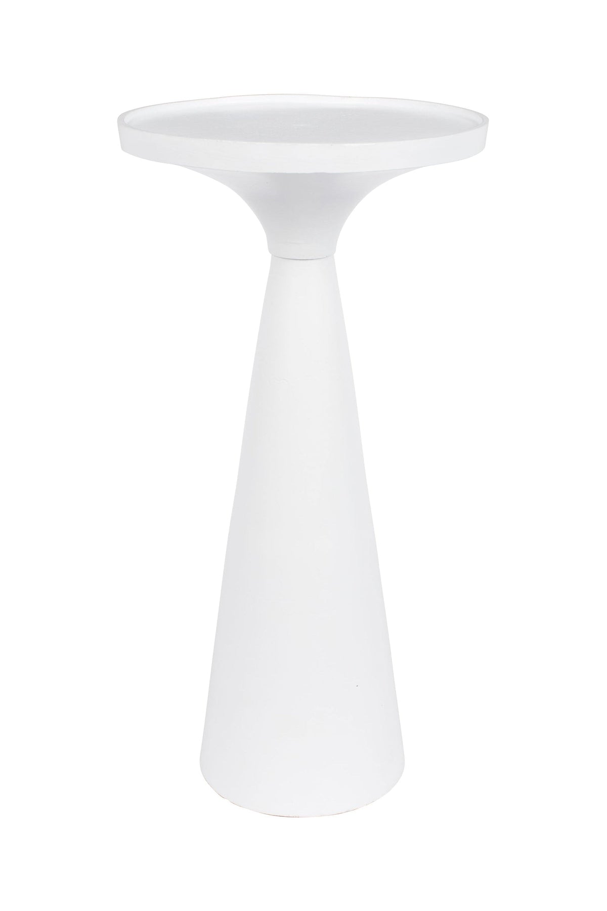 Zuiver Floss White Aluminum Round Side Table